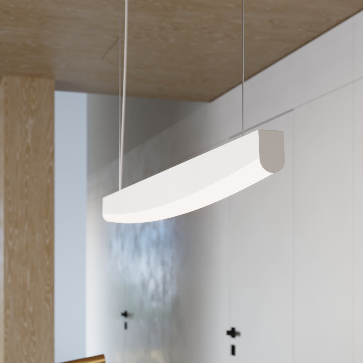 Lampa wisząca Jorun LED 150 cm biała 4000K