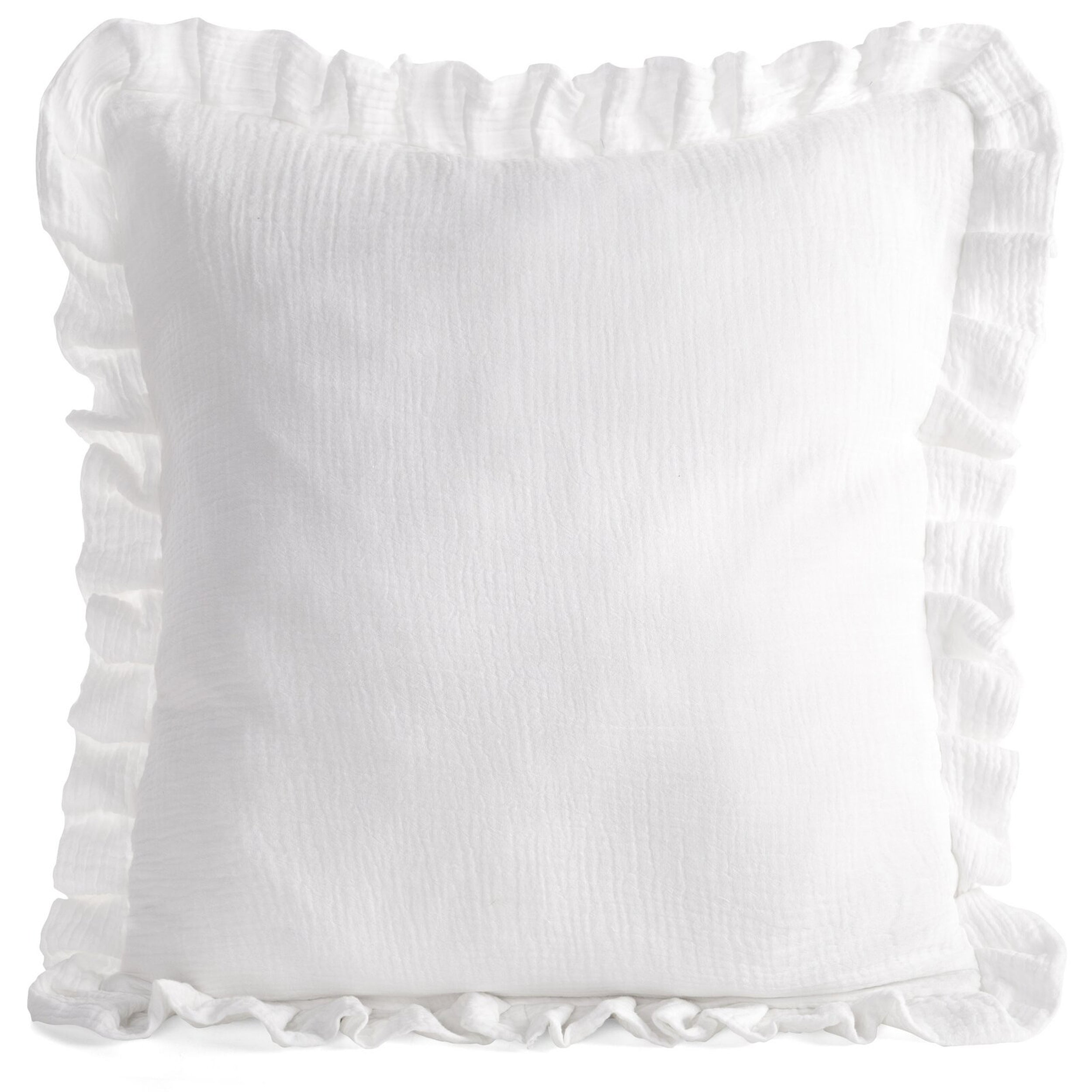 Poszewka na poduszkę Muslin 45x45 cm biała