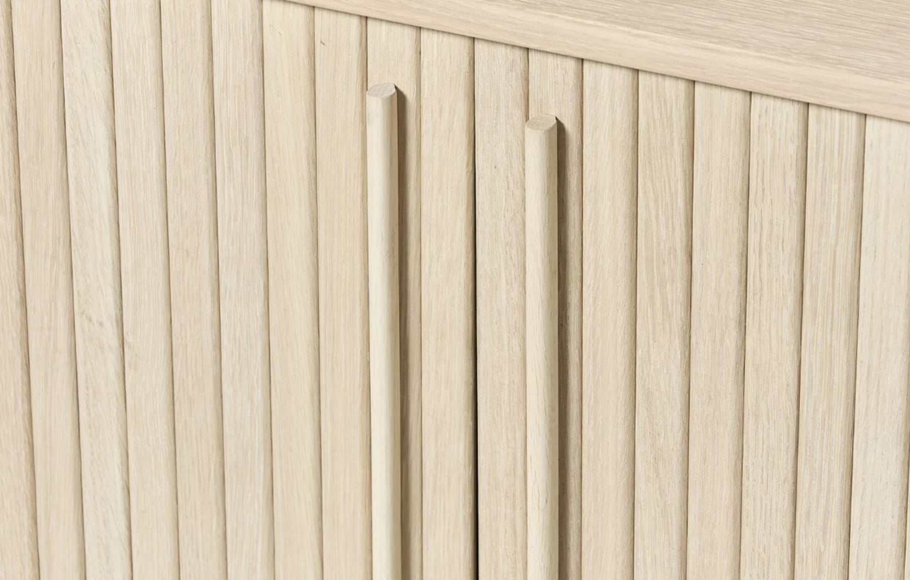 Komoda Meta 140 cm lamele dąb bielony