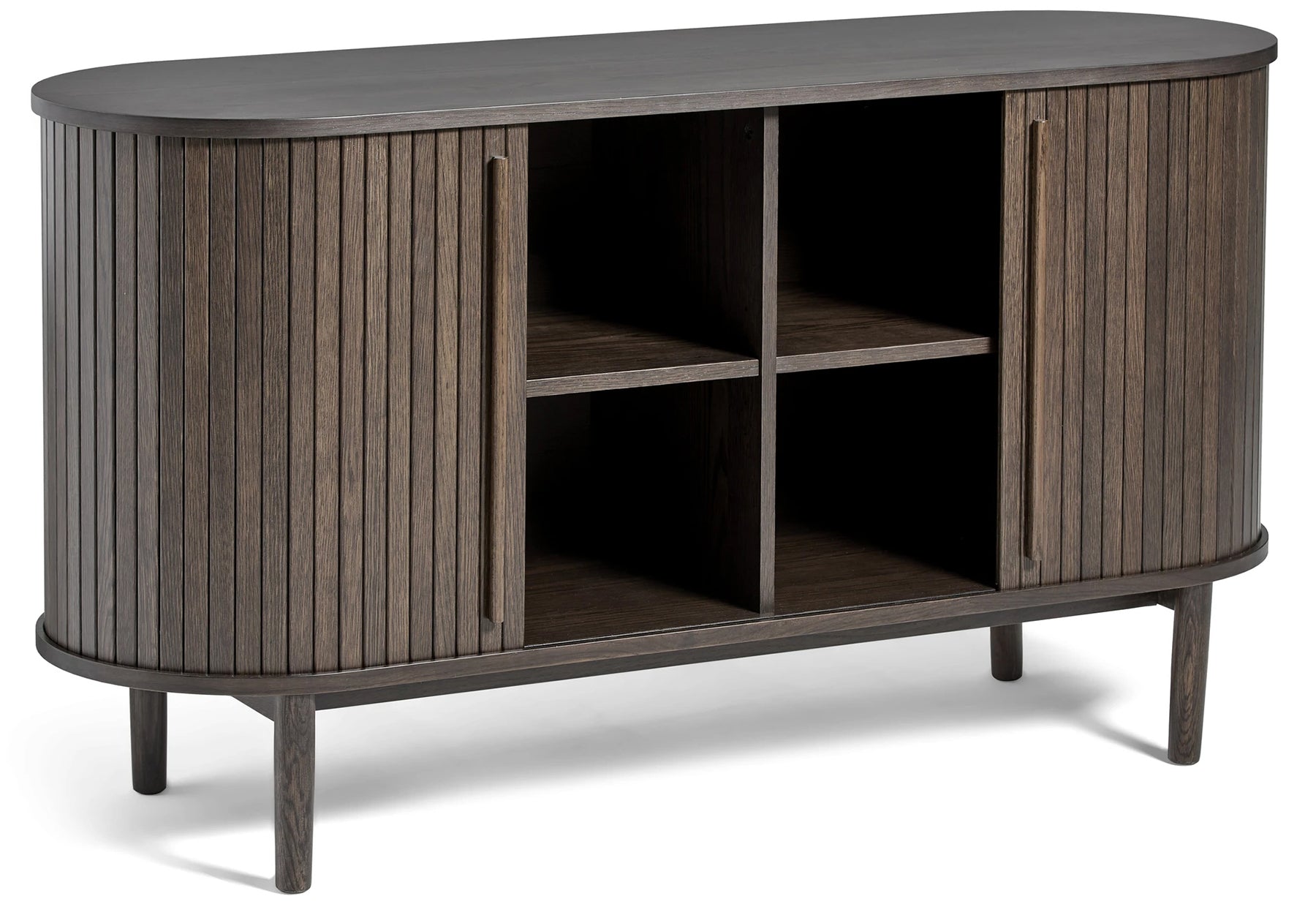 Komoda Meta 140 cm lamele dąb ciemny