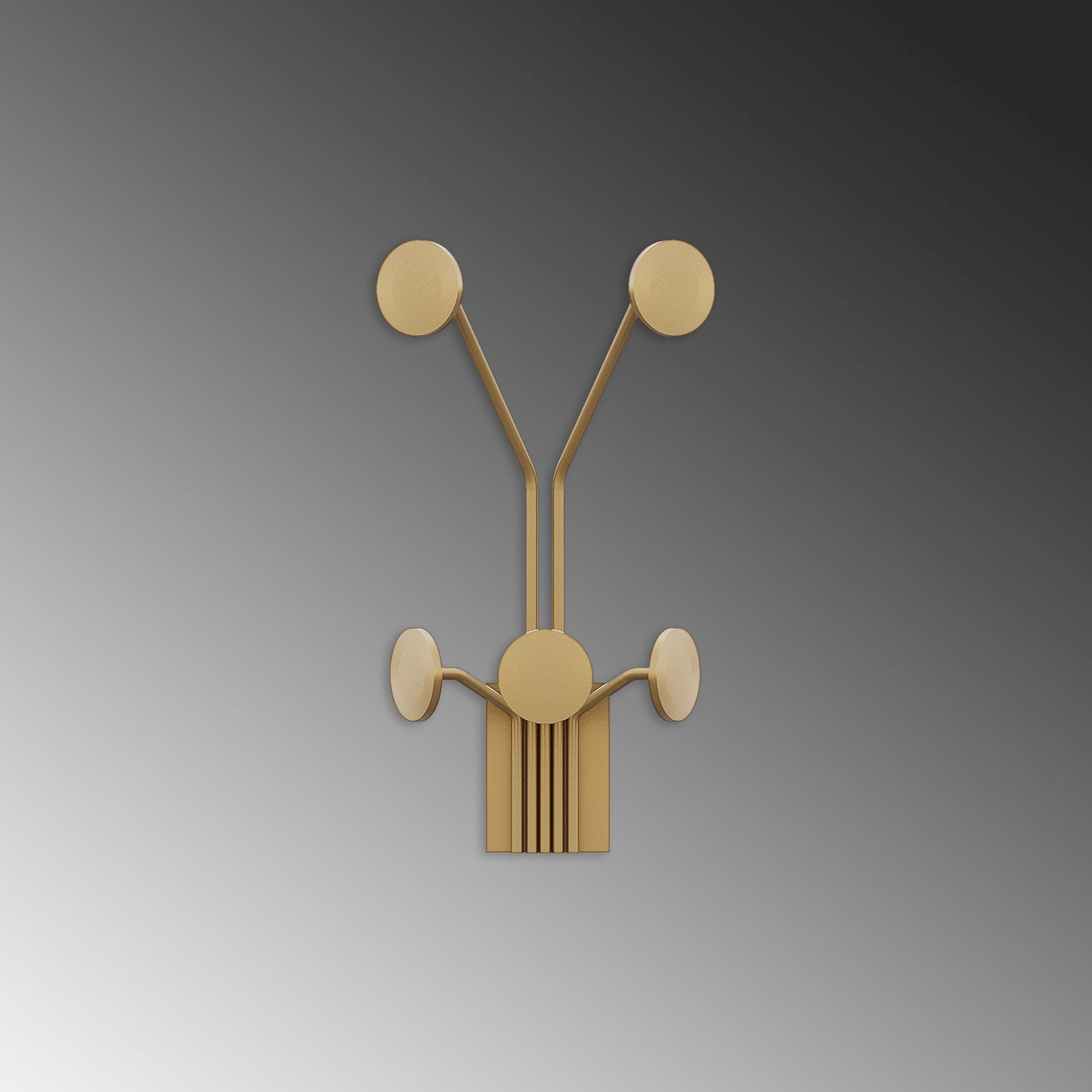 Wieszak ścienny Giraffe metalowy złoty