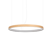 Żyrandol Rio Eik LED 78 cm naturalne drewno 3000K