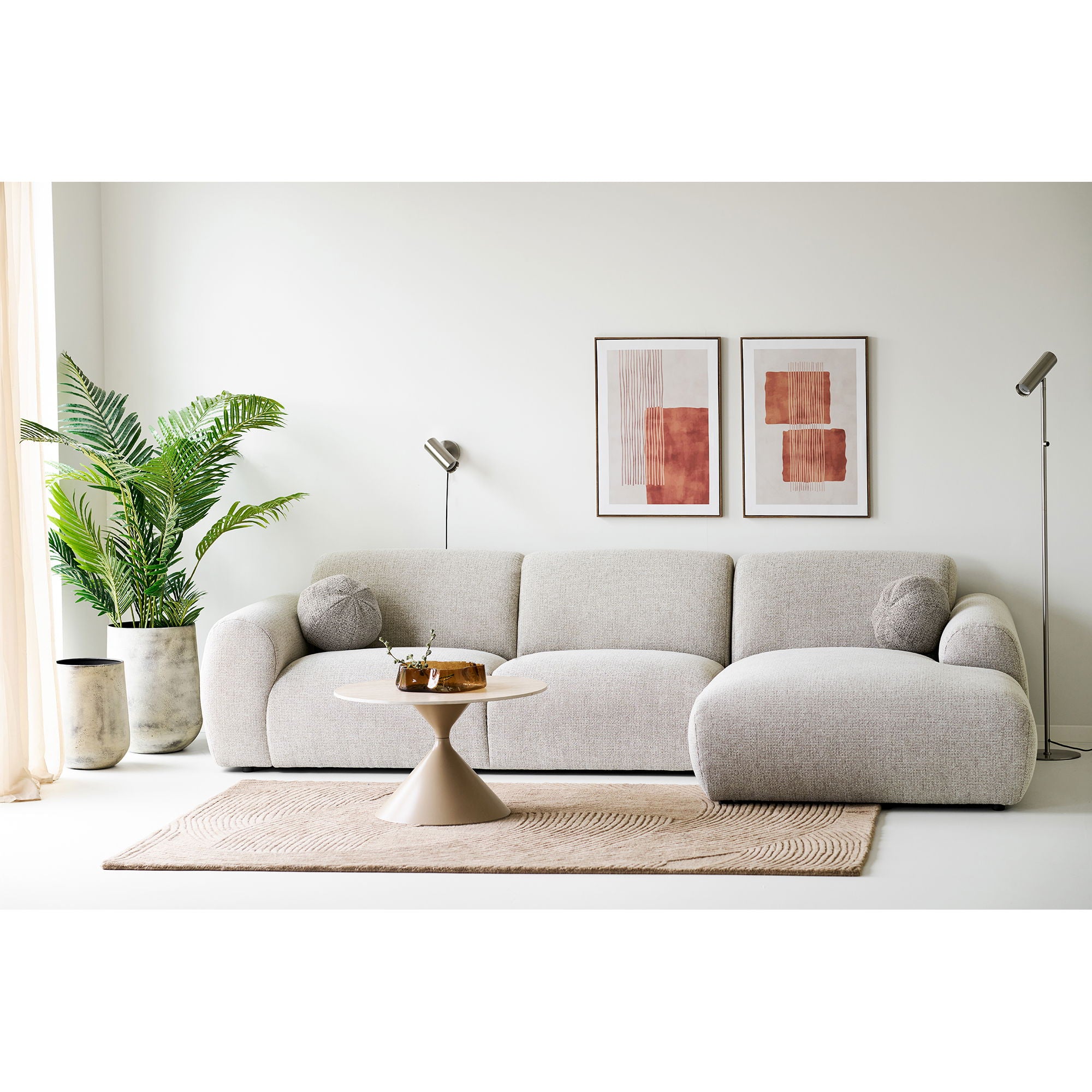 Obraz na płótnie Mina 70x50 cm No. 2 beżowo-brązowy