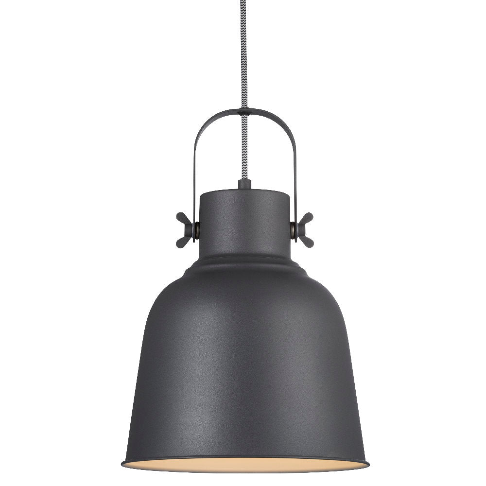 Lampa wisząca Adrian 25x28 cm czarna industrialna