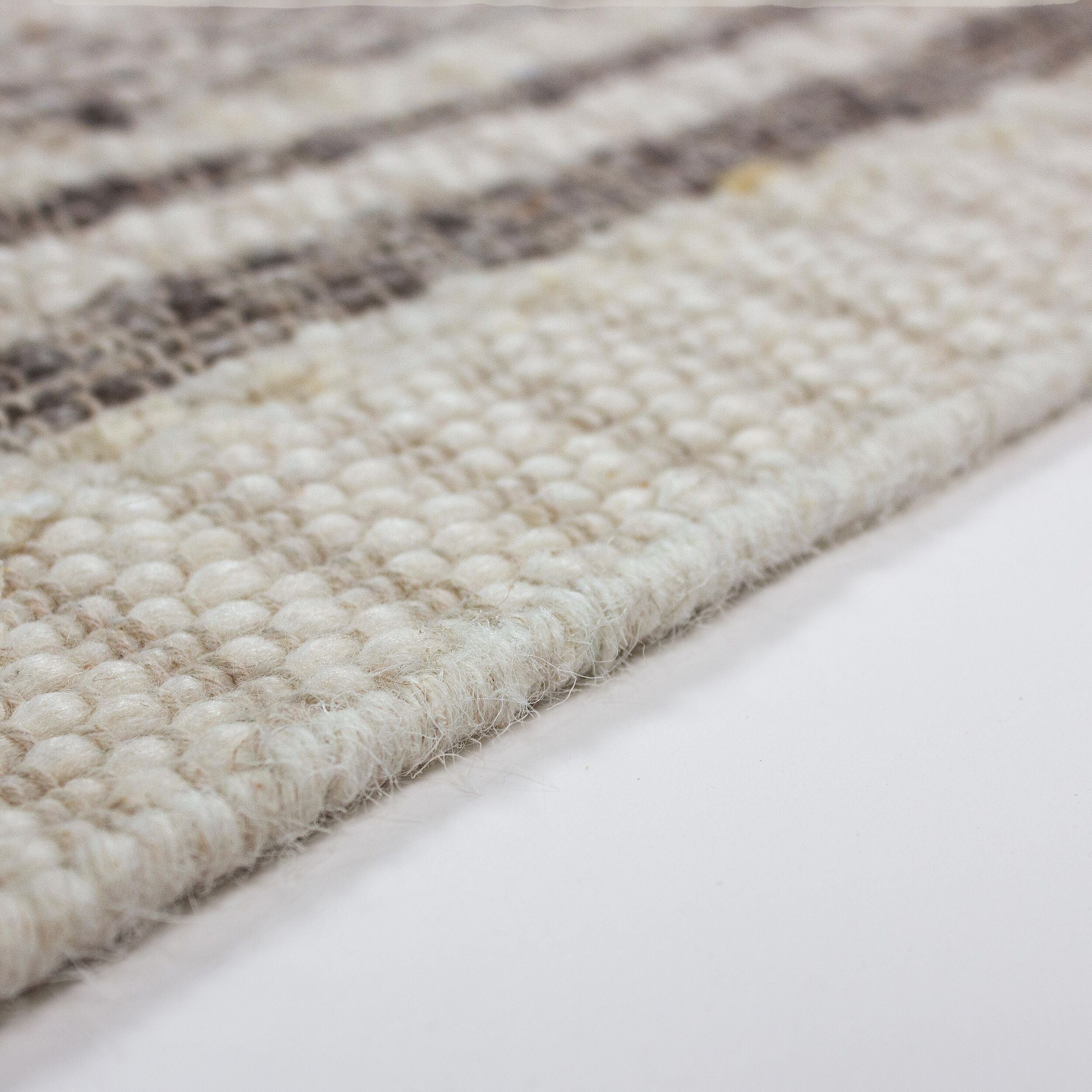 Dywan z wełną Veya Stripe 160x230 cm beżowy