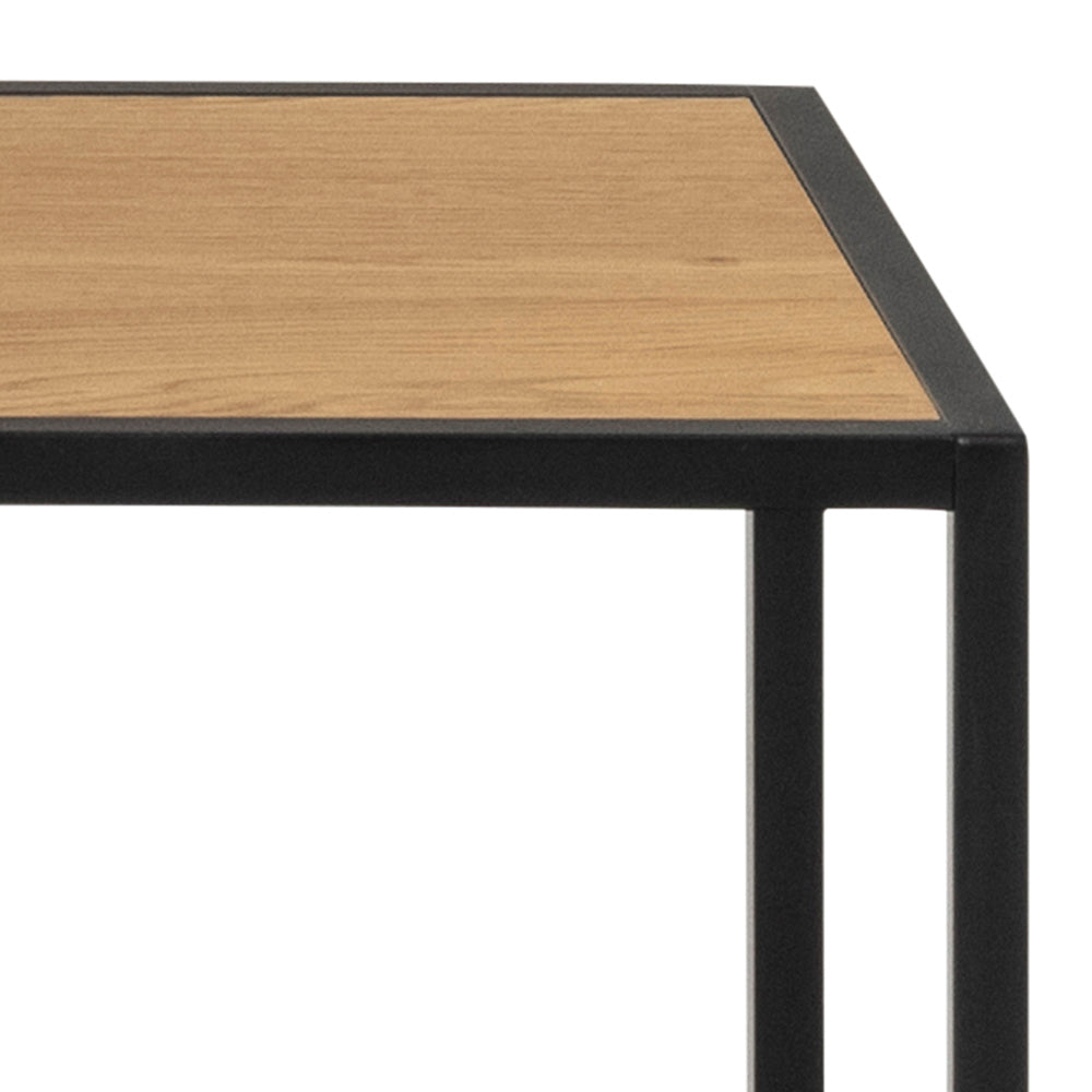 Regał na książki Seaford 135 cm dąb dziki-czarny