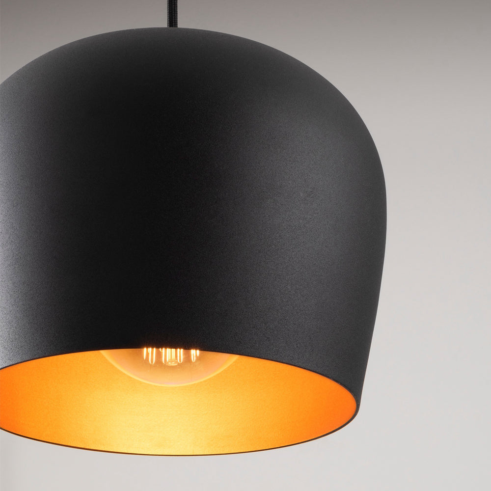 Lampa wisząca Staice średnica 23 cm czarna