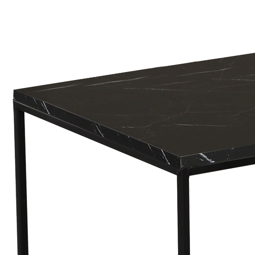 Stolik kawowy Cosstec czarny marmur 55x95 cm