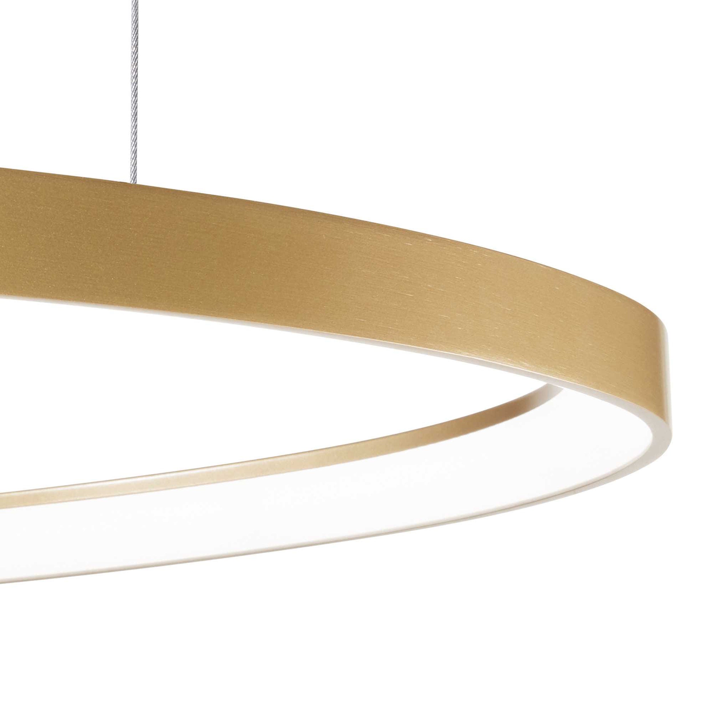 Lampa wisząca LED Gemini 61 cm złota