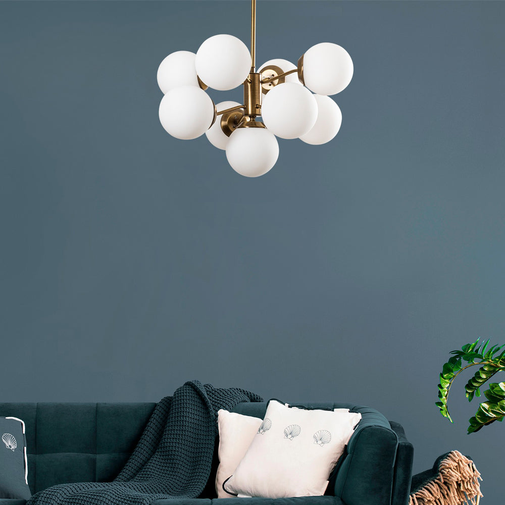 Lampa wisząca Tuiren x9 miedziana