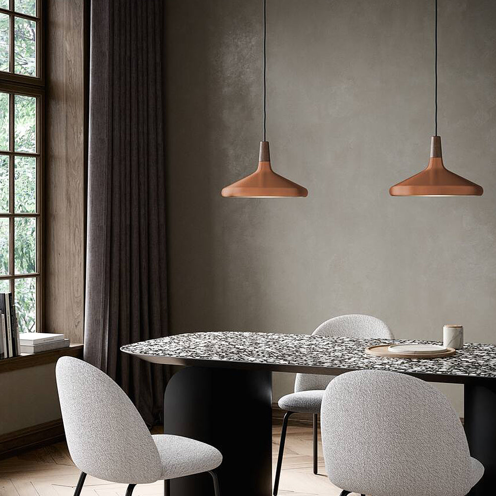 Lampa wisząca Nori średnica 39 cm miedziana