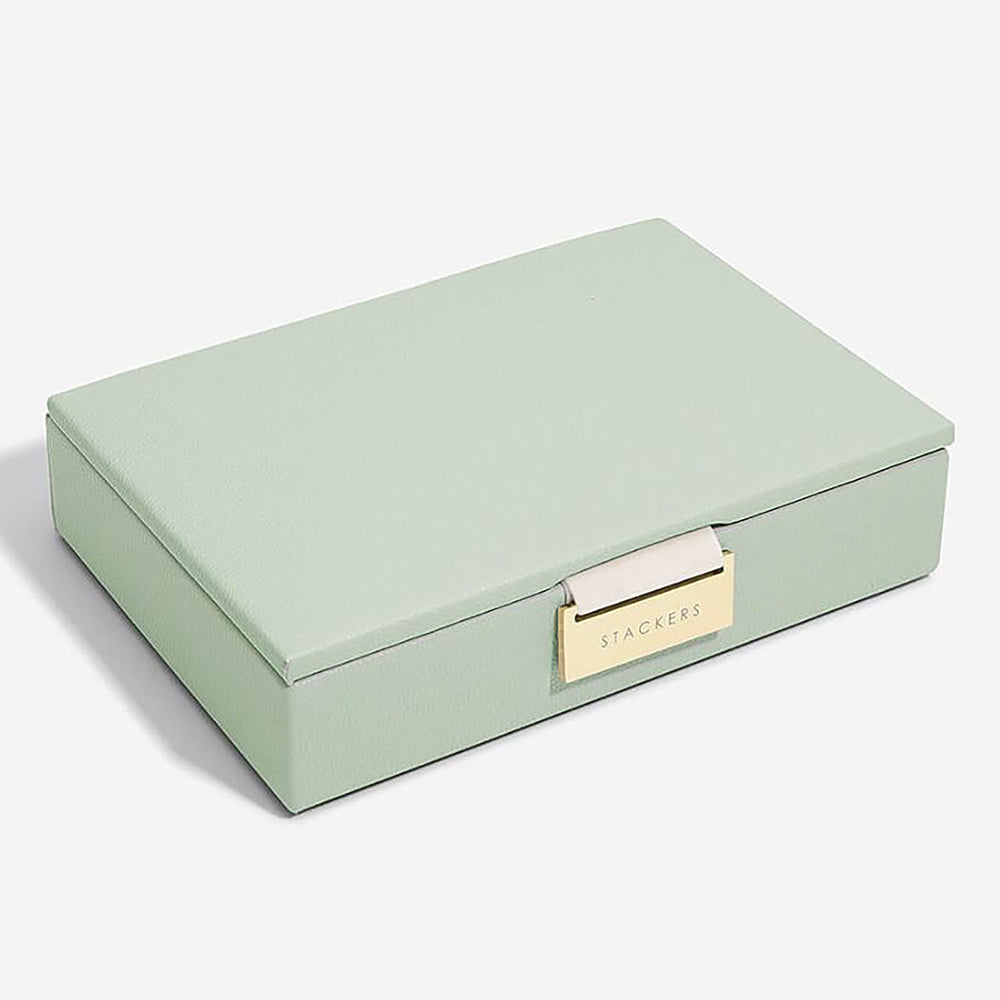 Szkatułka na biżuterię Pebble Mini Jewellery Box zieleń szałwi