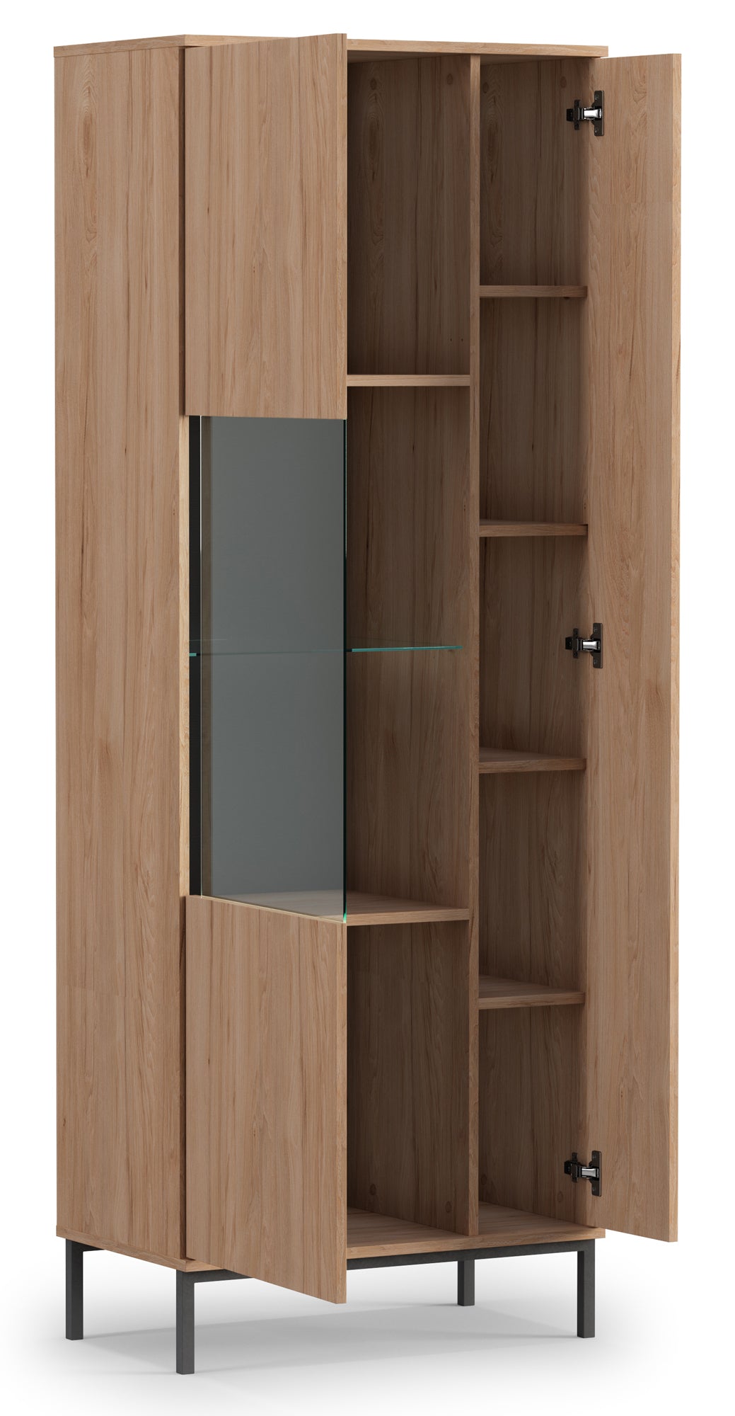 Witryna dwudrzwiowa Perila 70 cm hikora