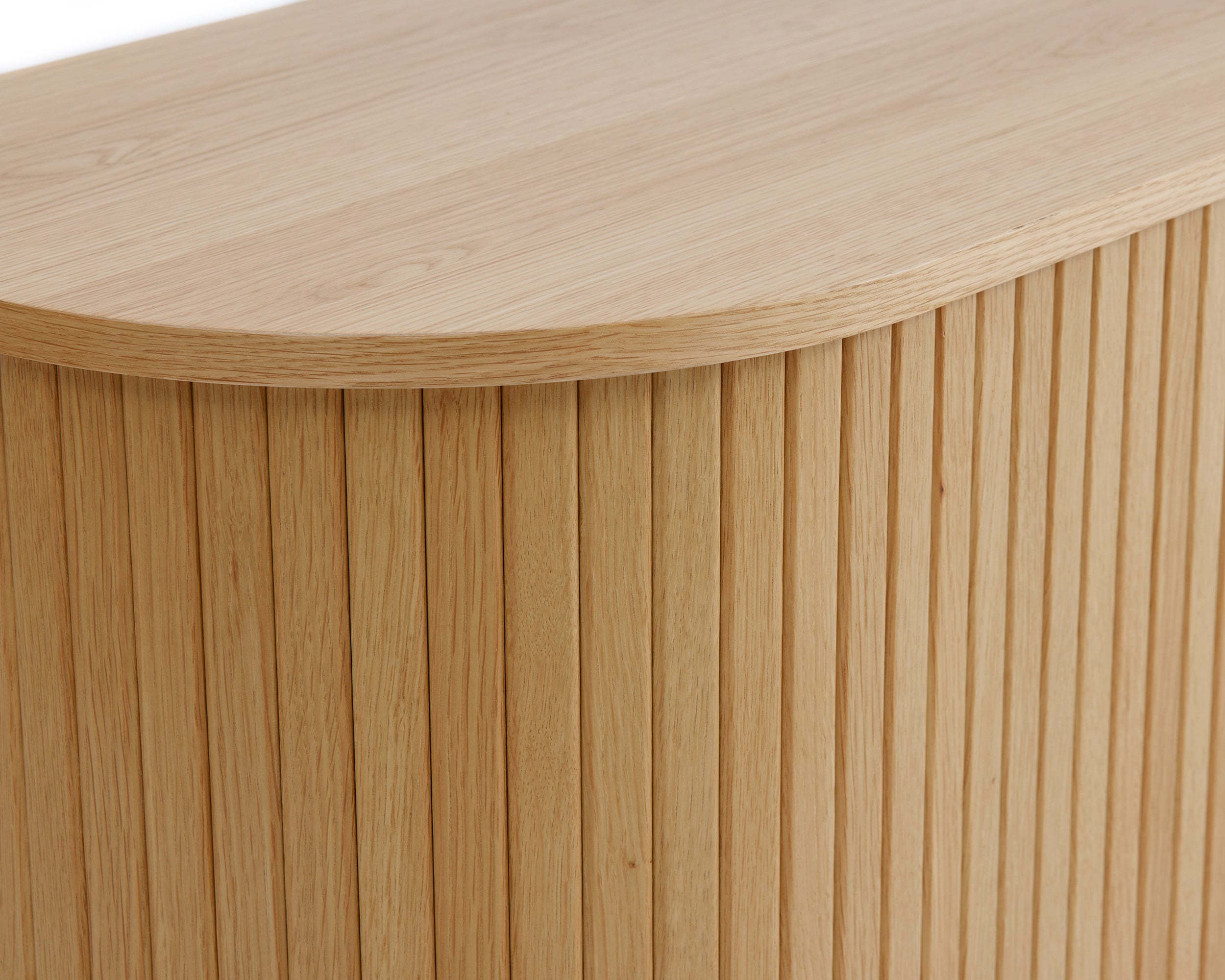 Komoda Gativel 120 cm lamele dąb naturalny