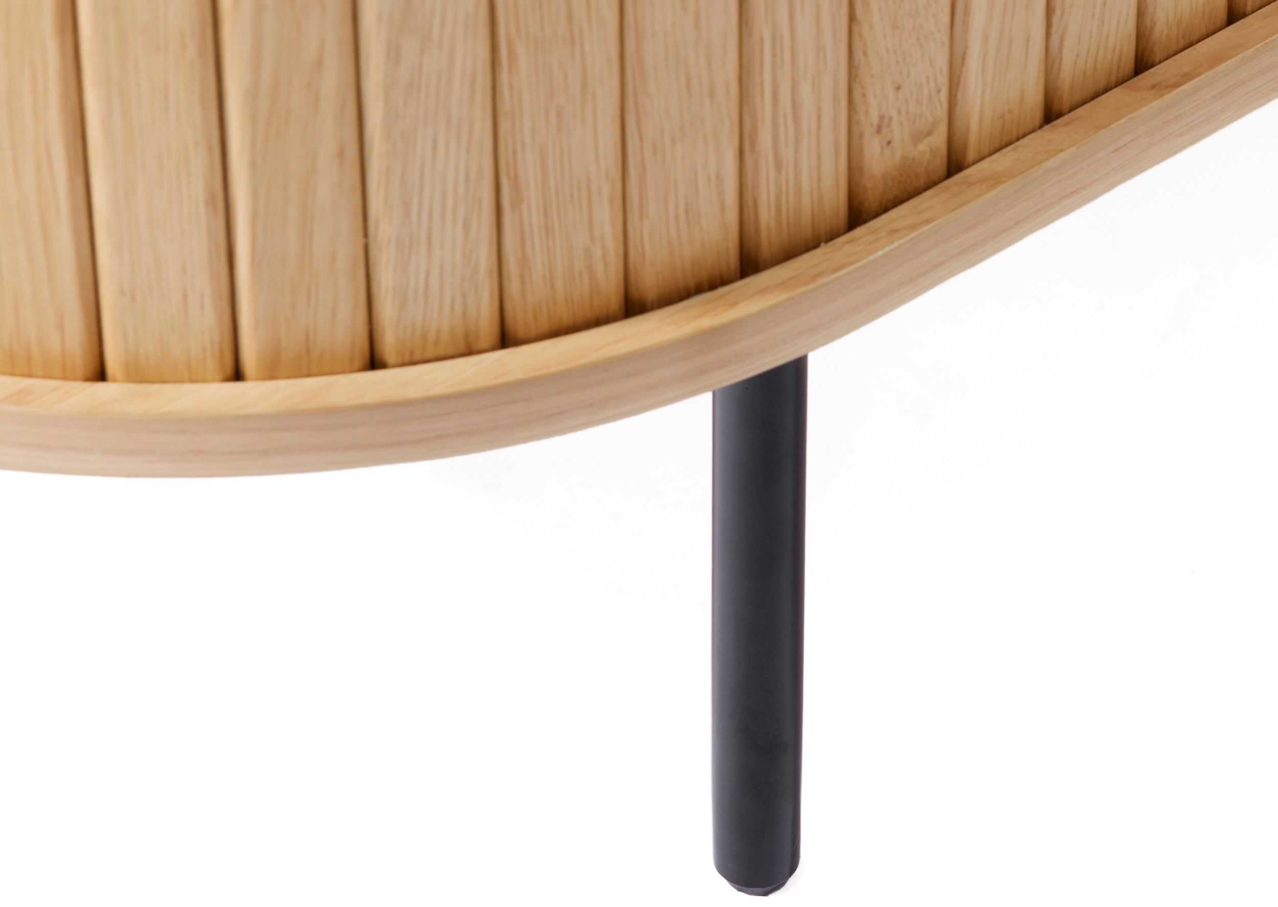 Komoda Gativel 120 cm lamele dąb naturalny