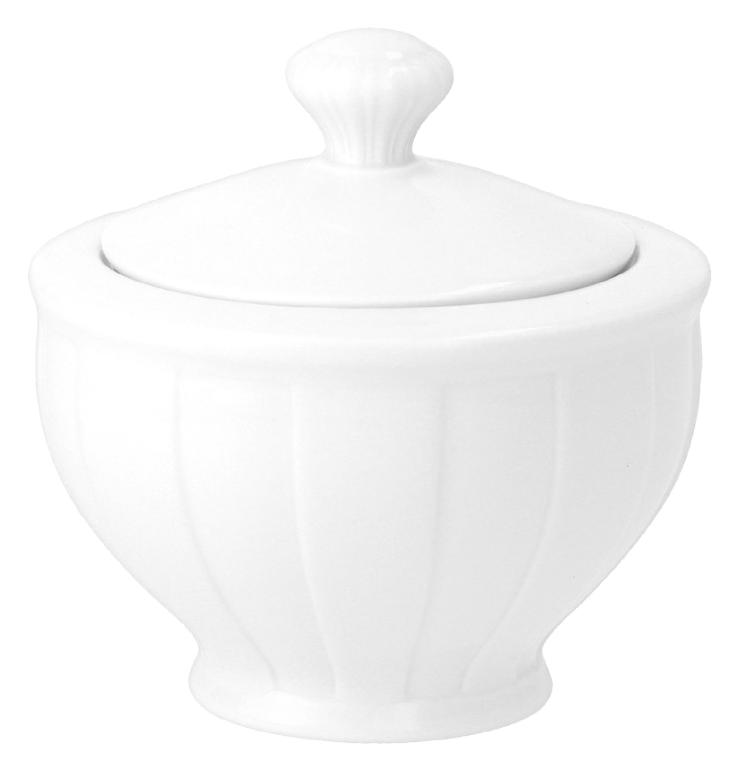 Serwis do kawy porcelanowy dla 6 os. Oktawa biały