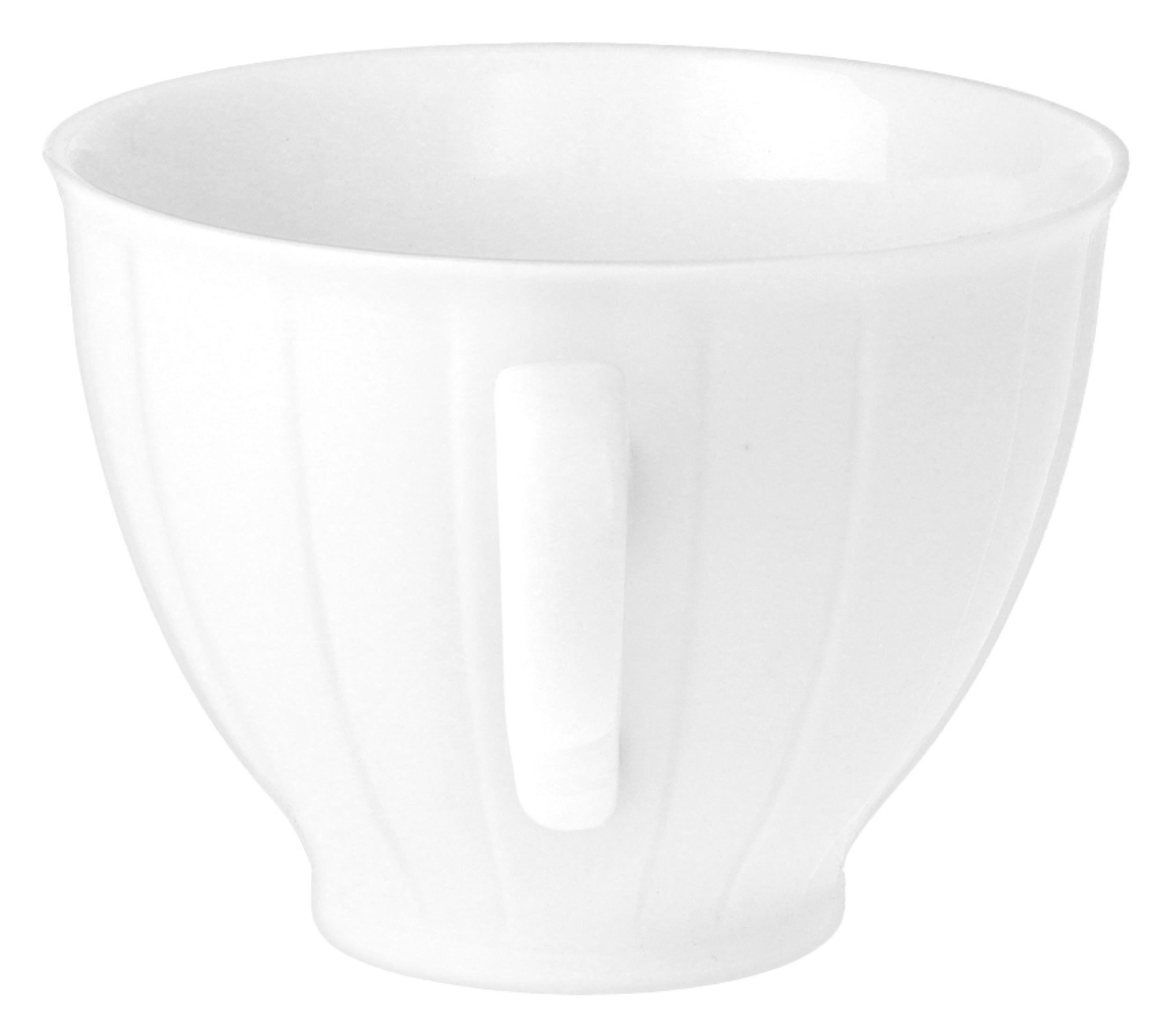 Serwis do kawy porcelanowy dla 6 os. Oktawa biały