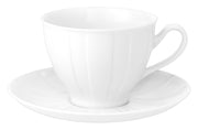 Serwis do kawy porcelanowy dla 6 os. Oktawa biały
