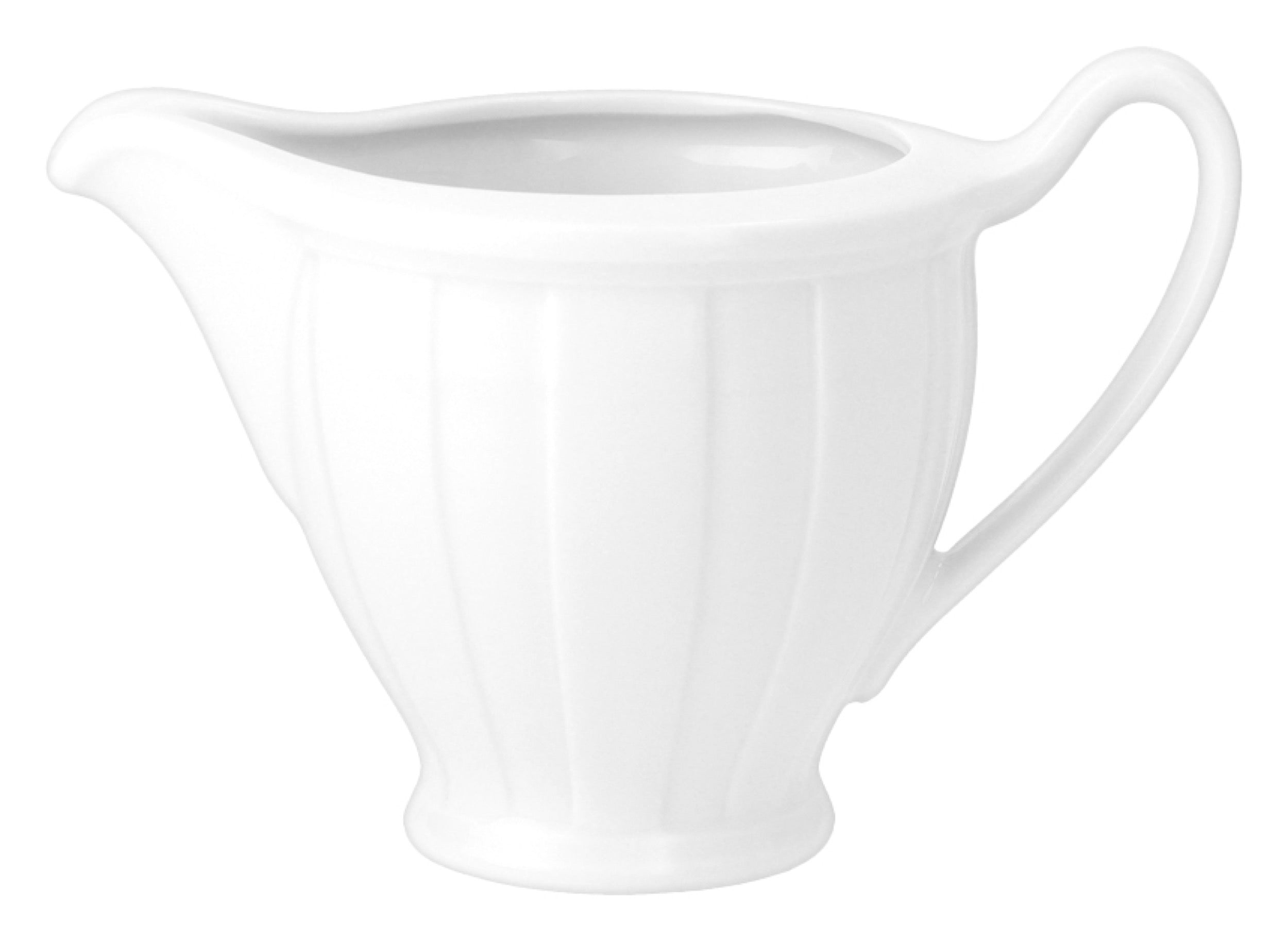 Serwis do kawy porcelanowy dla 6 os. Oktawa biały