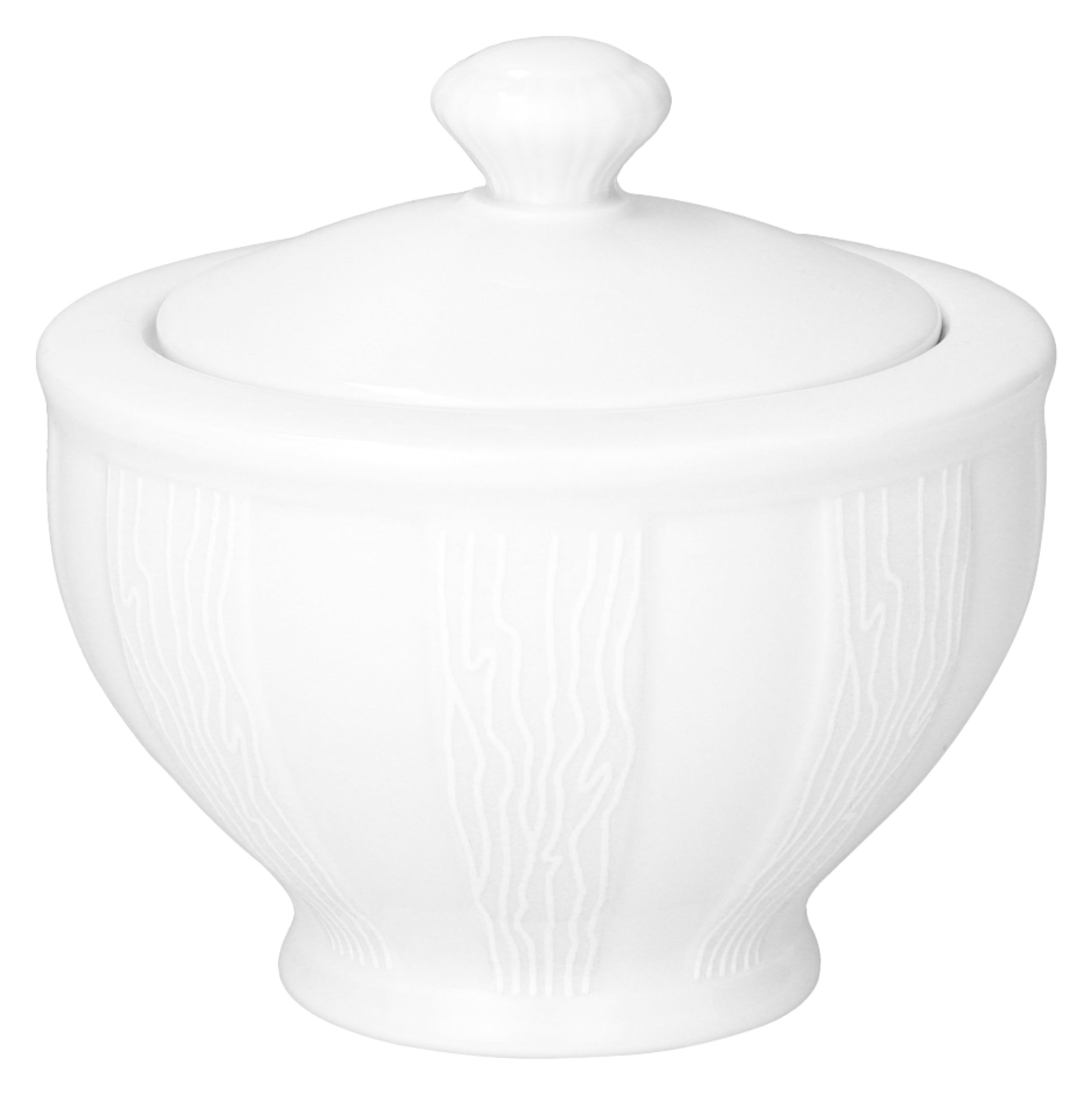 Serwis do kawy porcelanowy dla 6 os. Oktawa biała kora