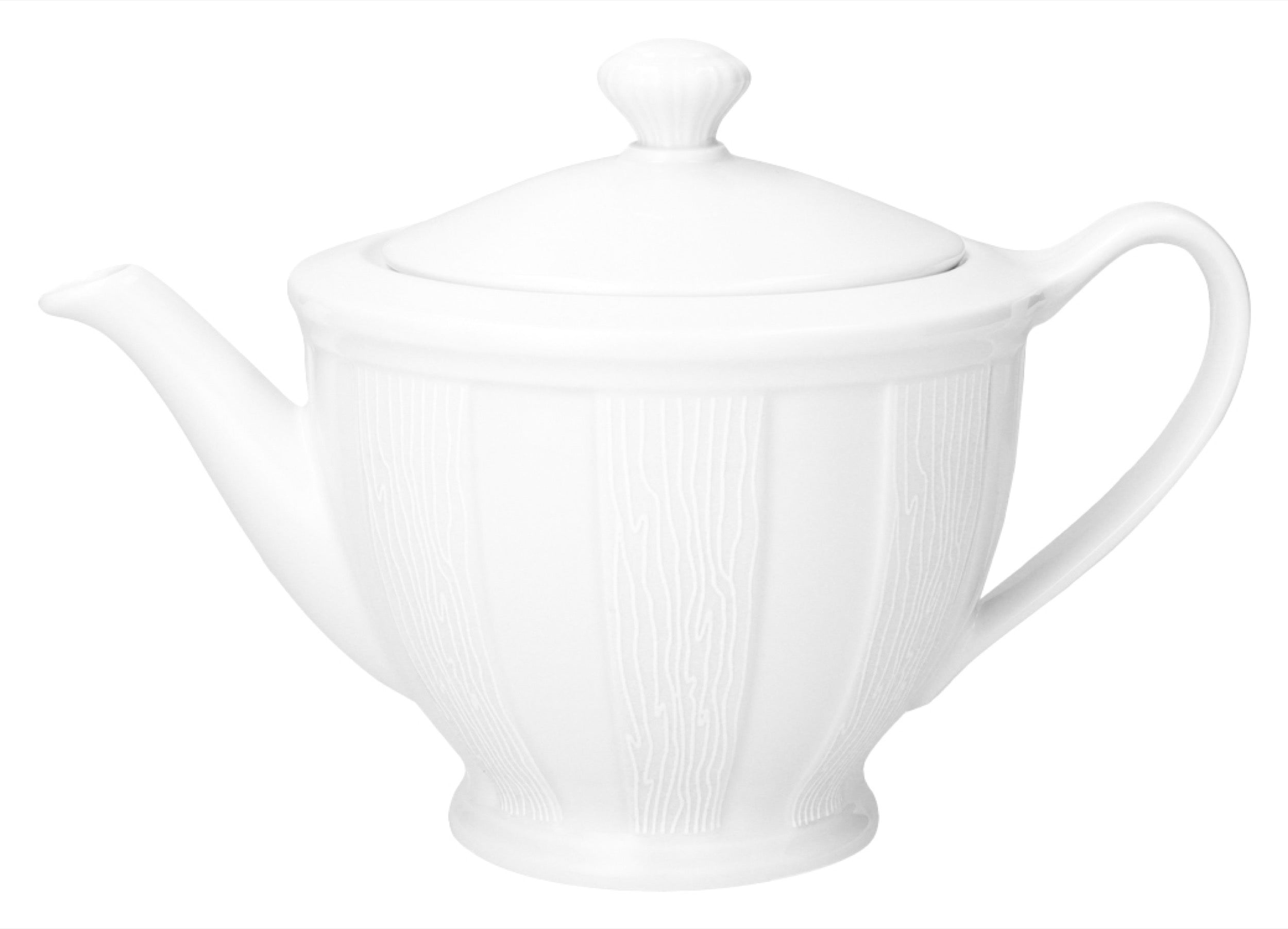 Serwis do kawy porcelanowy dla 6 os. Oktawa biała kora