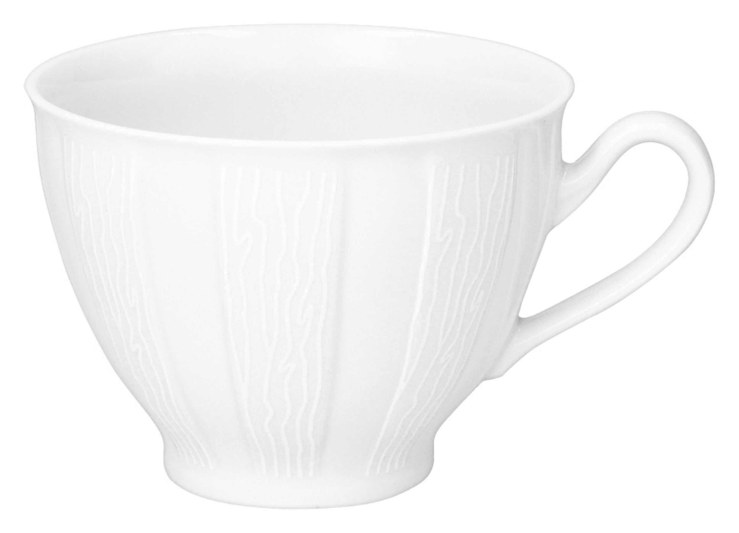 Serwis do kawy porcelanowy dla 6 os. Oktawa biała kora
