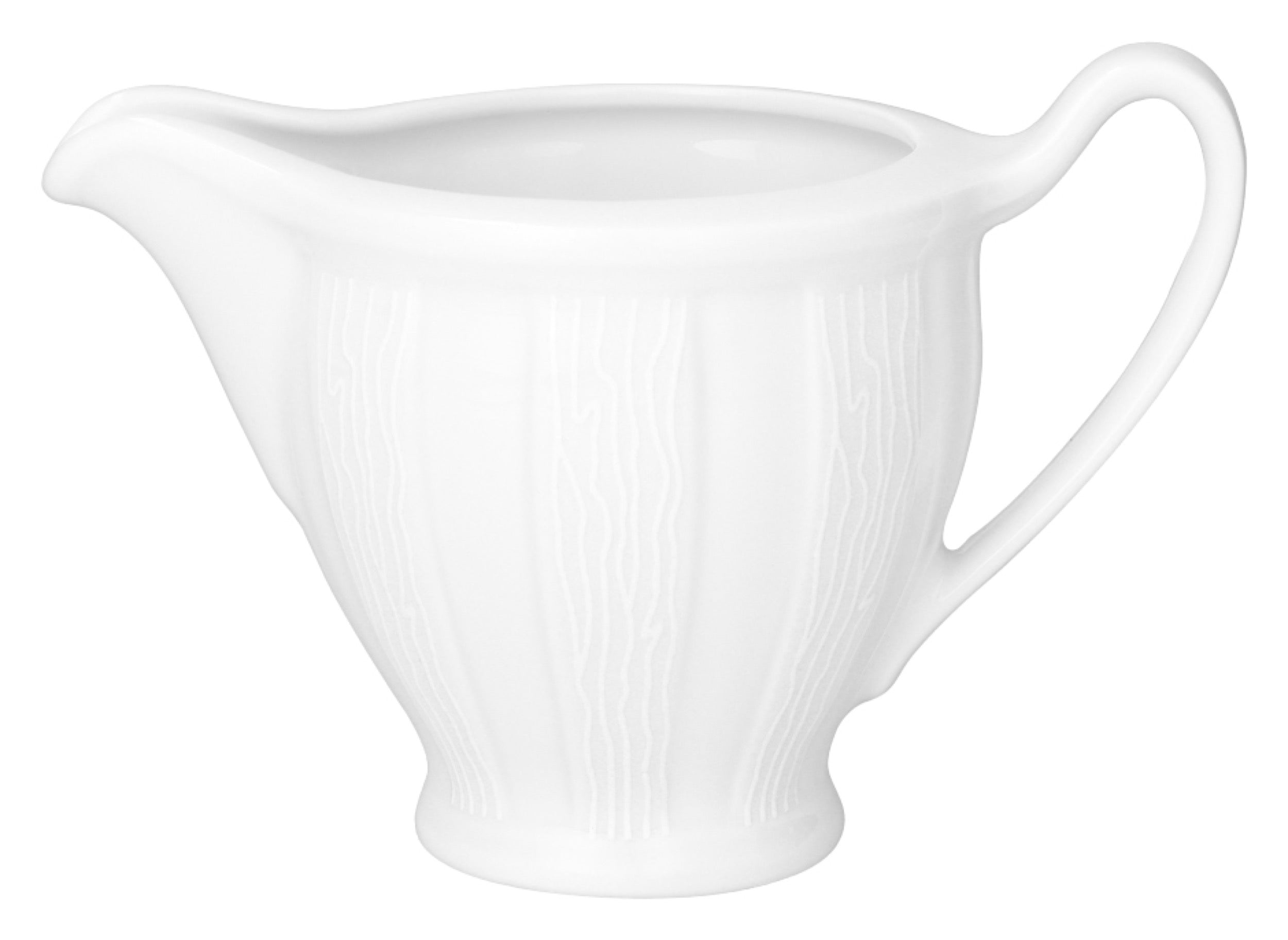 Serwis do kawy porcelanowy dla 6 os. Oktawa biała kora