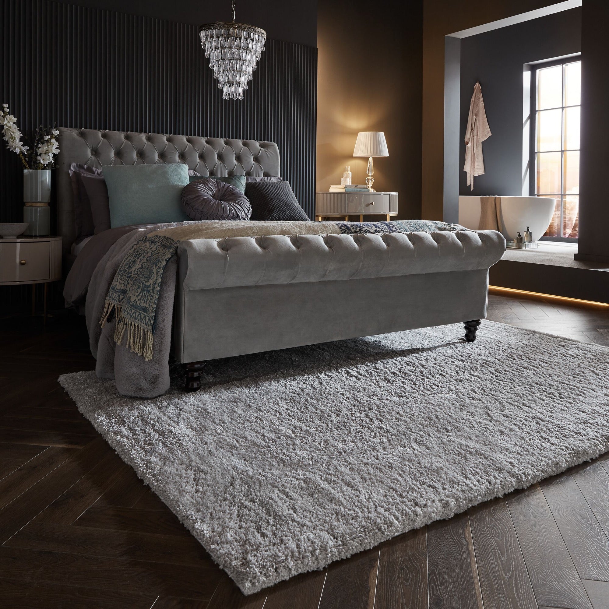 Dywan Feather 160x230 cm szary