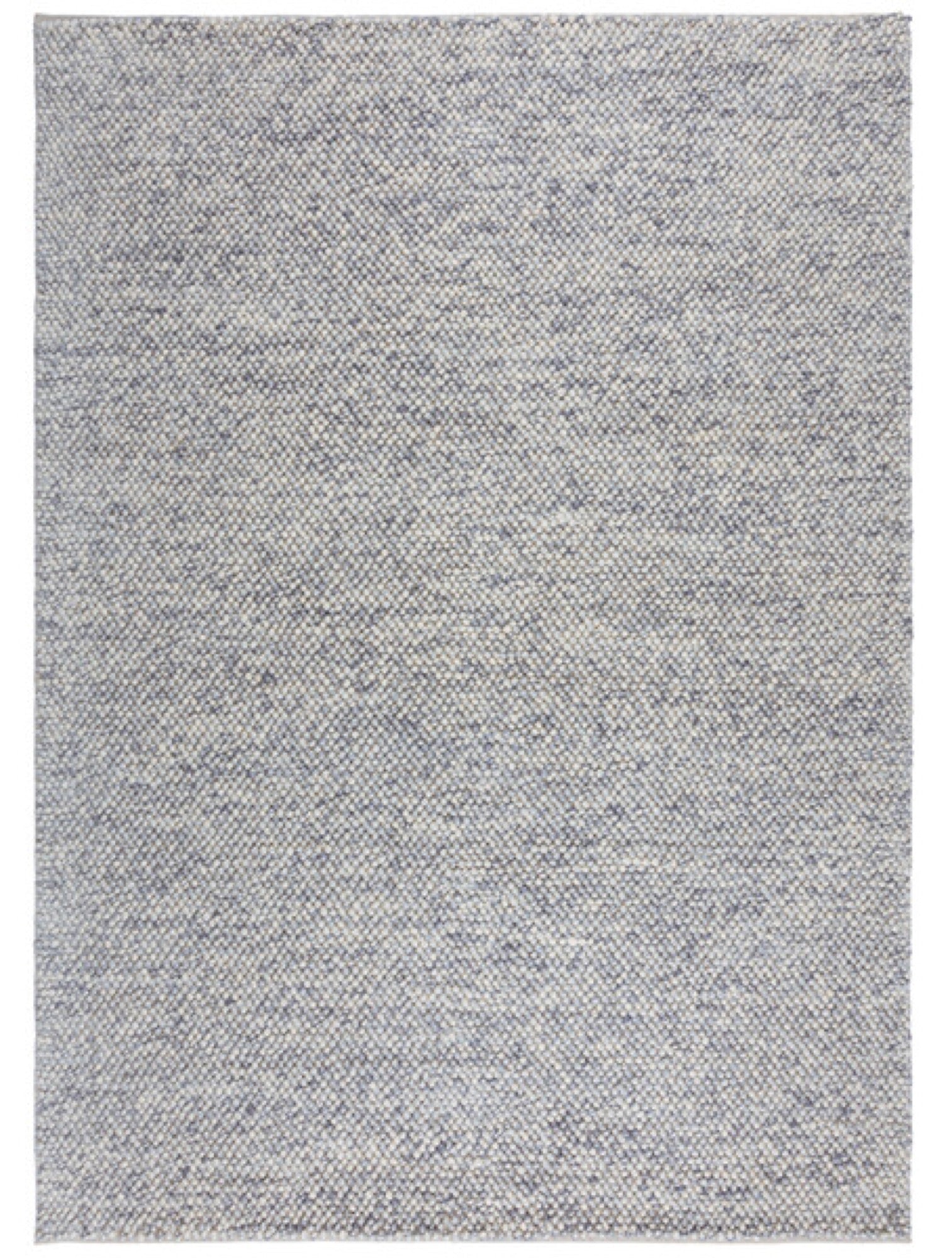 Dywan Minerals 150x80 cm z wełną szaroniebieski