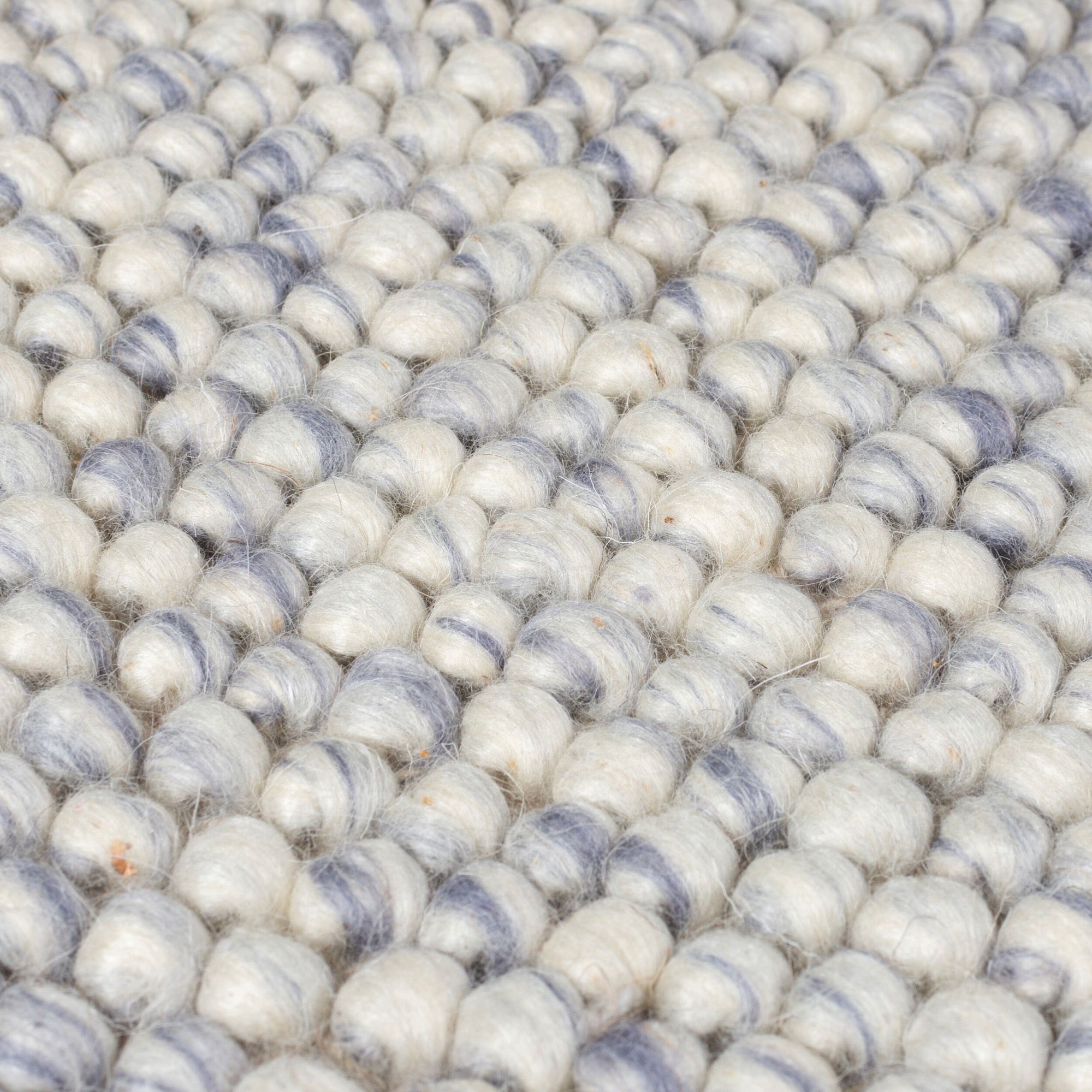 Dywan Minerals 150x80 cm z wełną szaroniebieski