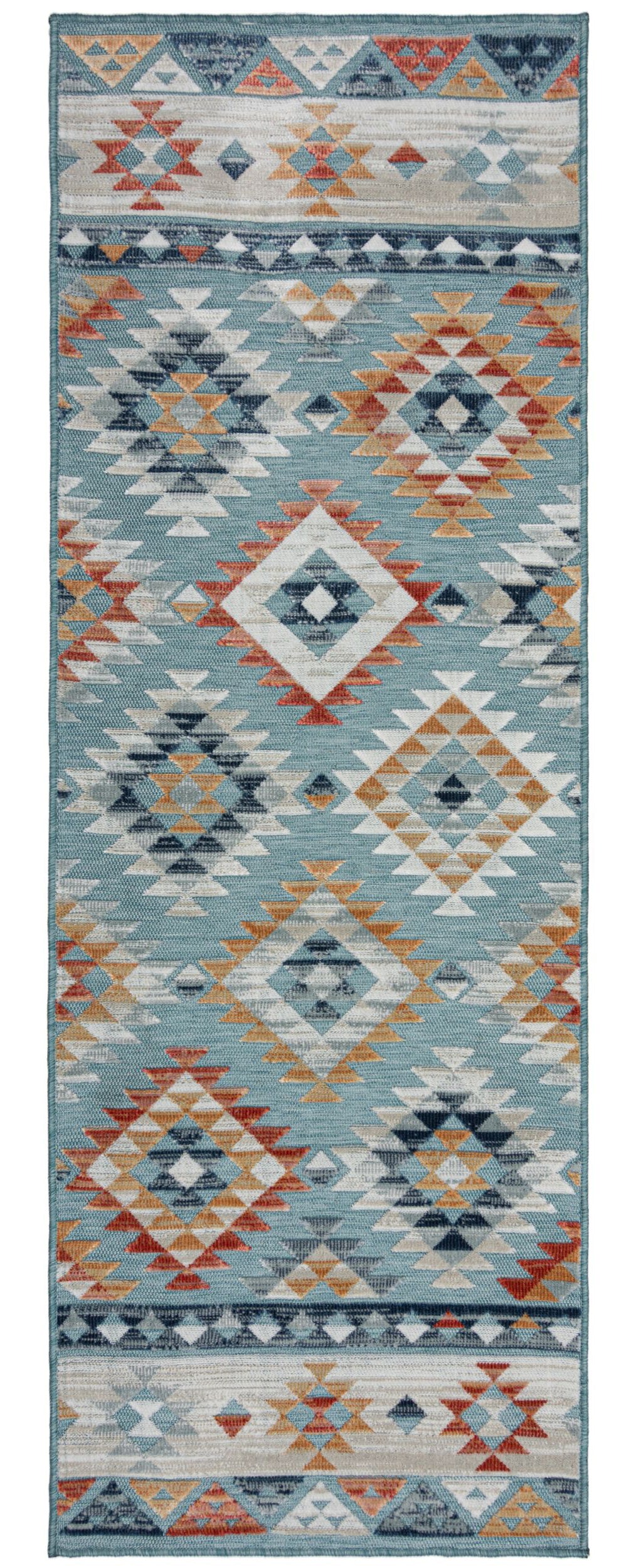 Chodnik zewnętrzny Avery 230x80 cm niebieski