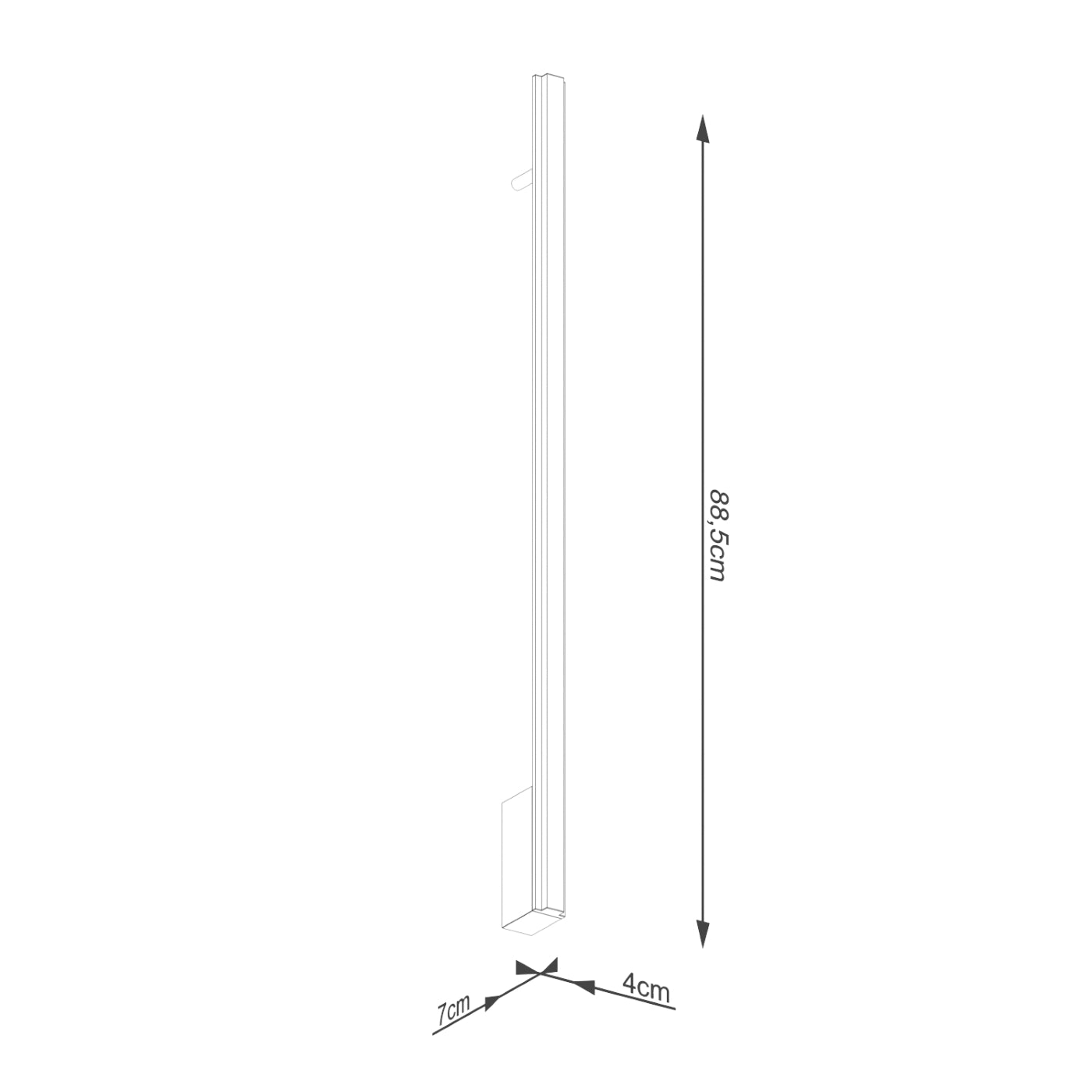 Kinkiet Lagom LED 90 cm złoty 4000K
