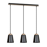 Lampa wisząca Montieri czarna x3