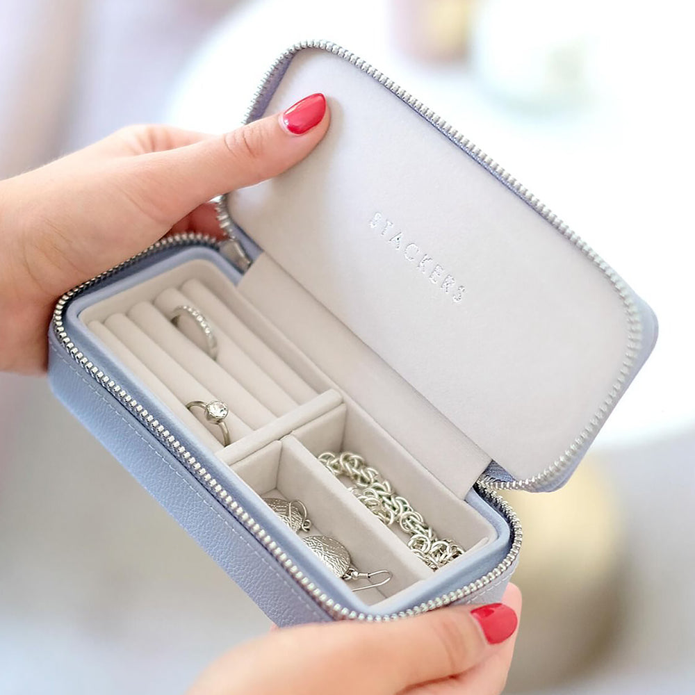 Organizer na biżuterię Pebble Medium Travel Jewellery Box lawendowy