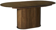 Stół rozkładany Gativel 180-230x95 cm lamele dąb palony