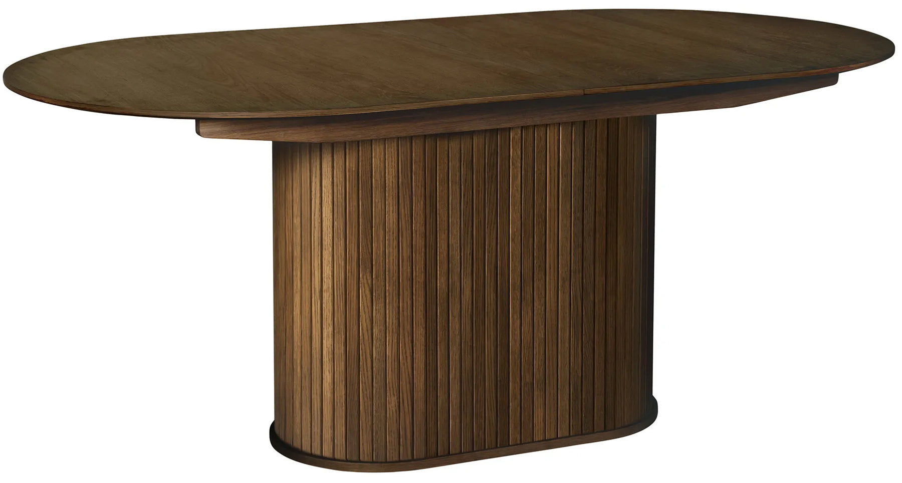 Stół rozkładany Gativel 180-230x95 cm lamele dąb palony