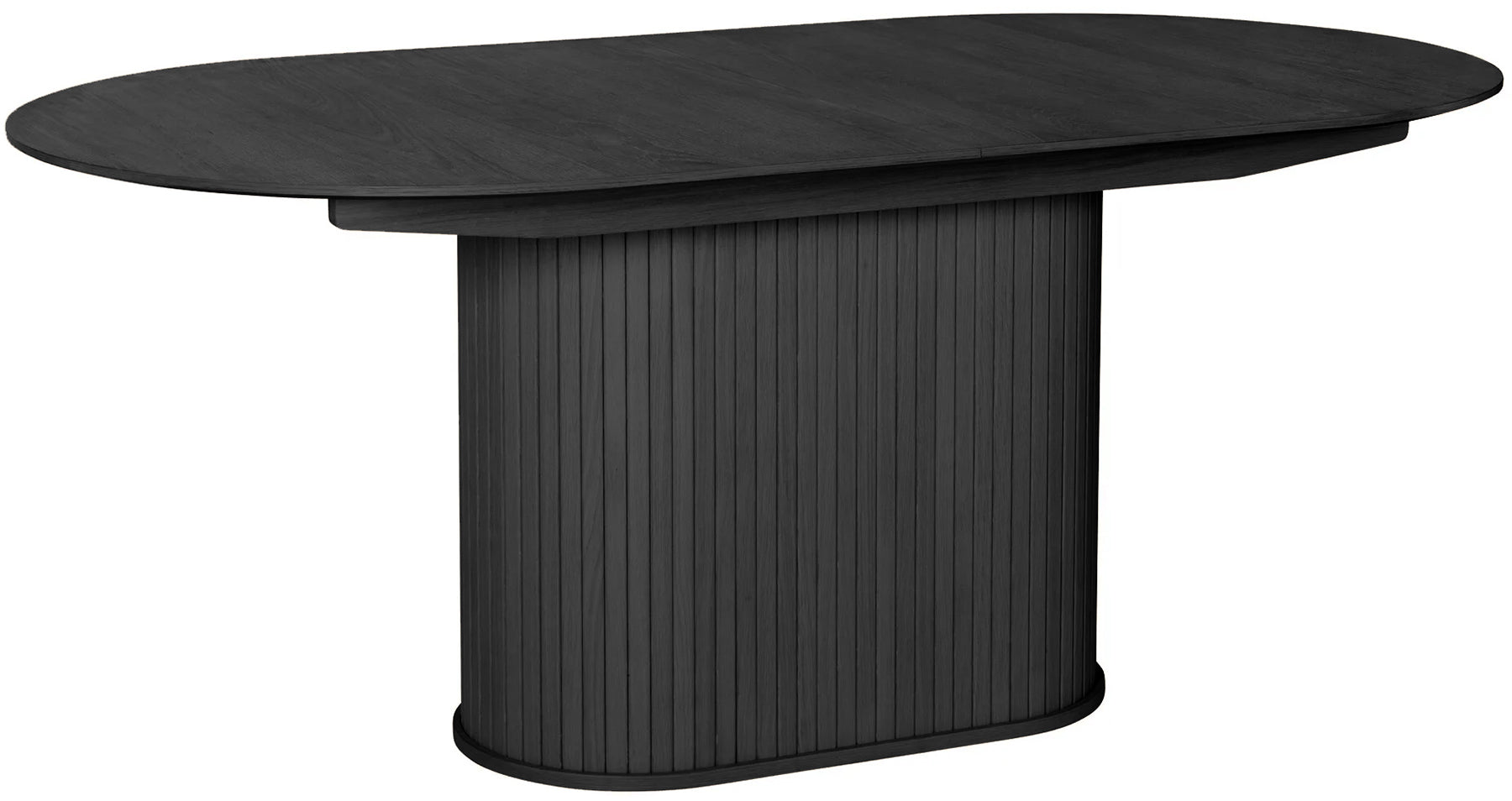 Stół rozkładany Gativel 180-230x95 cm lamele dąb czarny