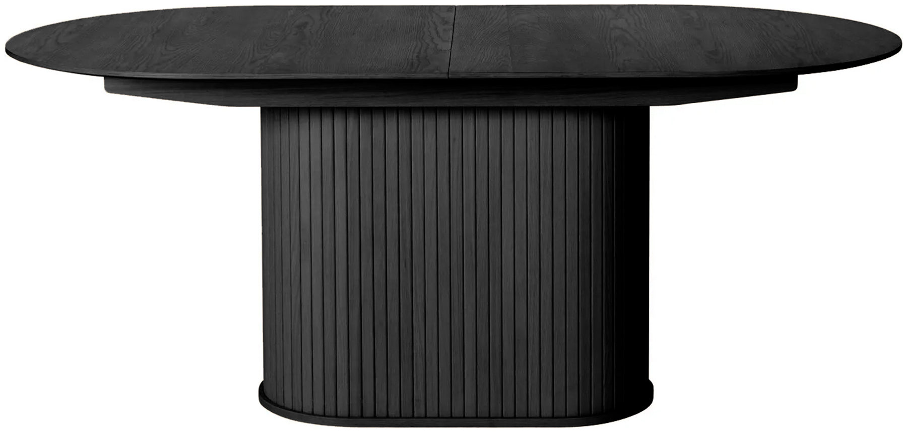 Stół rozkładany Gativel 180-230x95 cm lamele dąb czarny