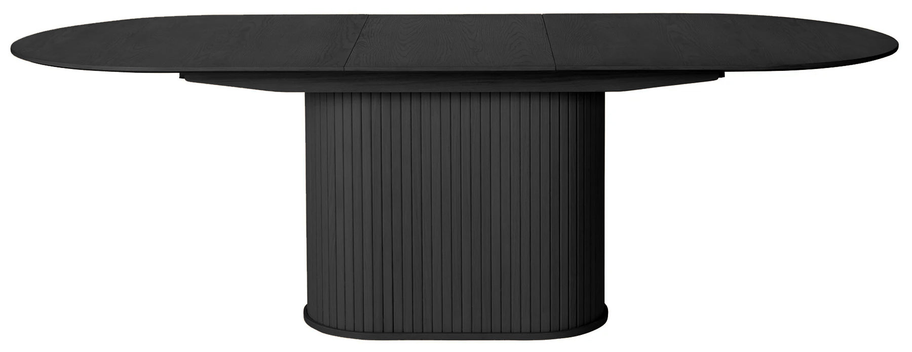 Stół rozkładany Gativel 180-230x95 cm lamele dąb czarny