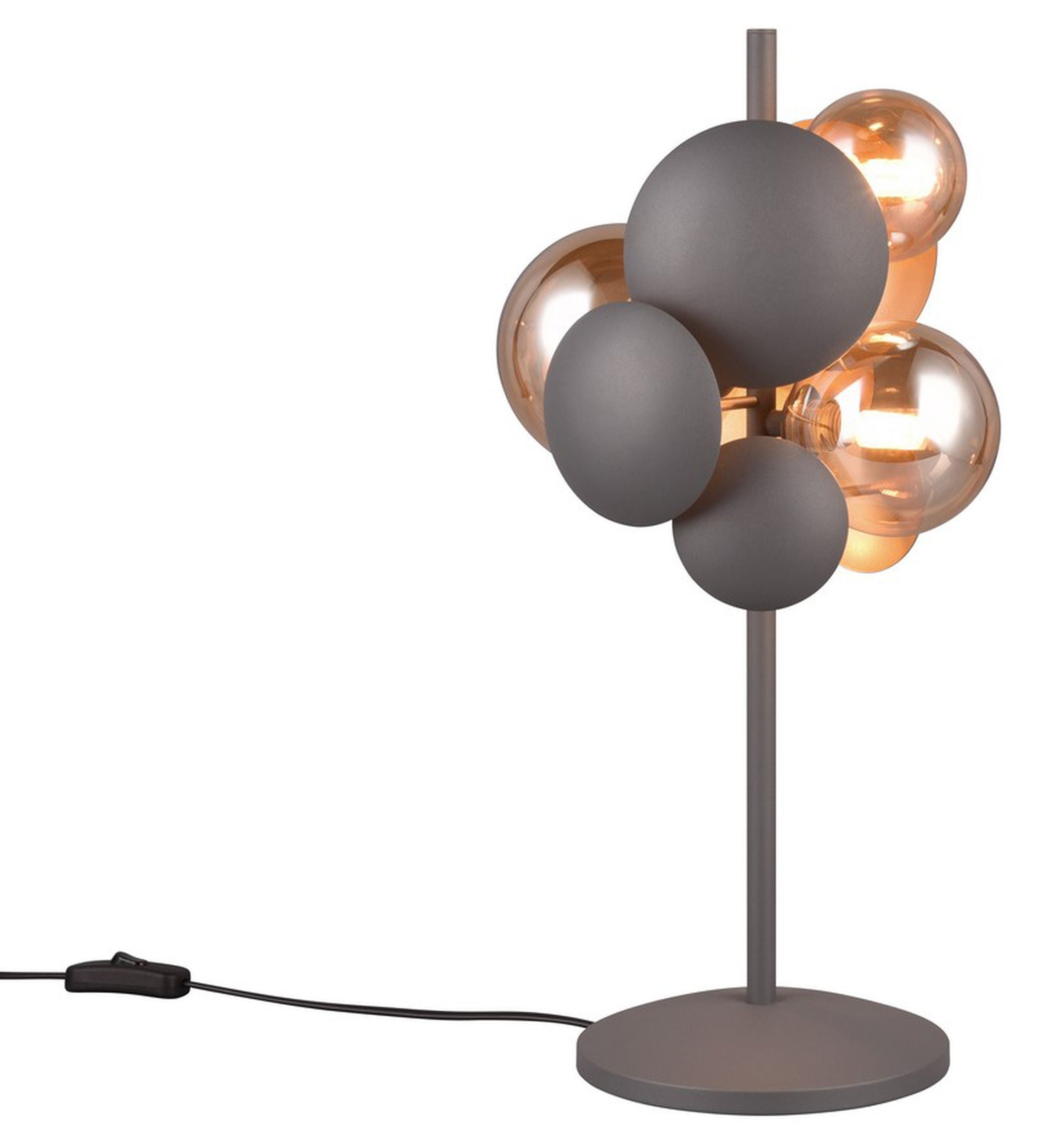 Lampa stołowa Bubble x3 antracytowa