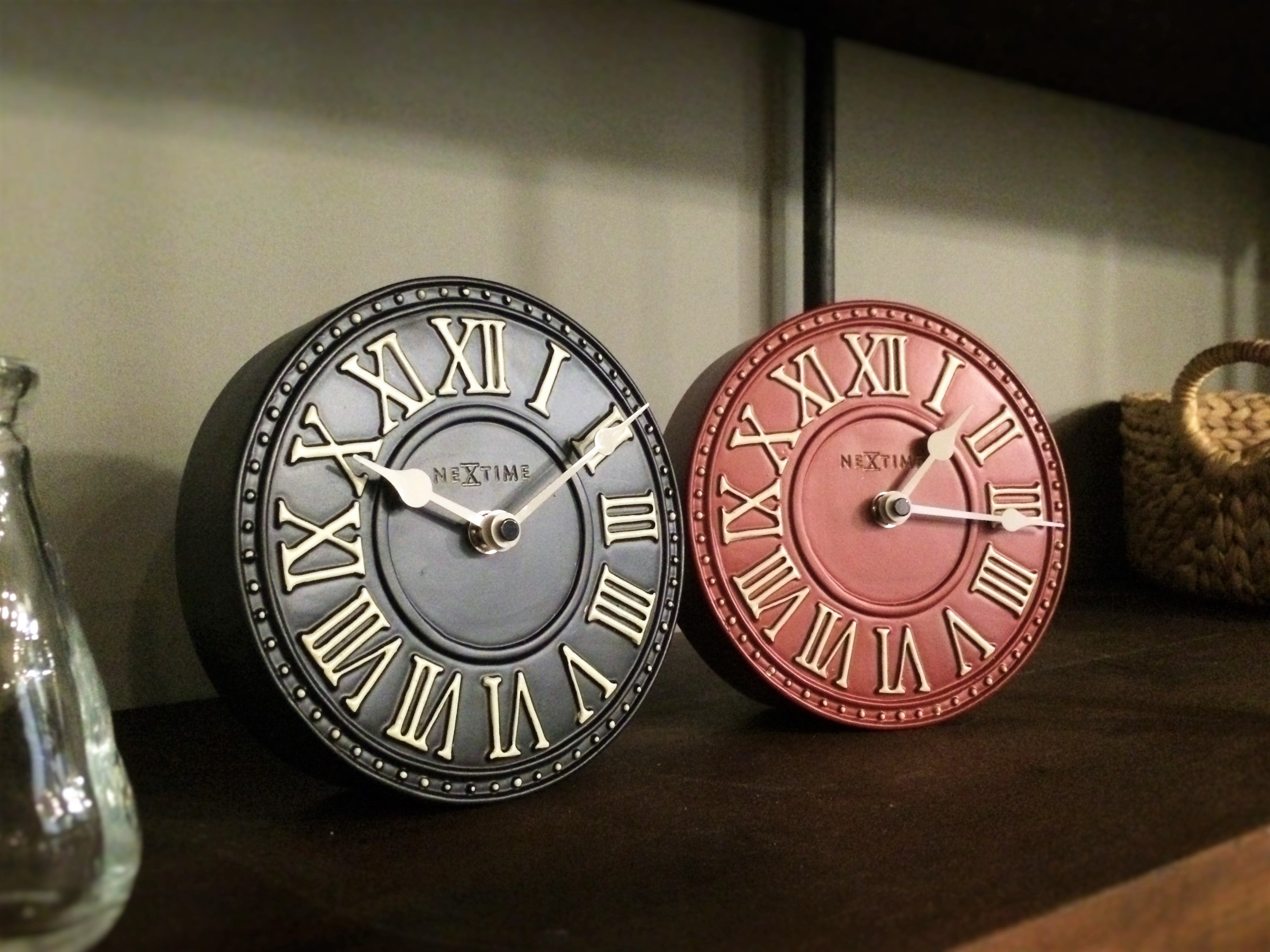 Zegar stojący London 16 cm czerwony