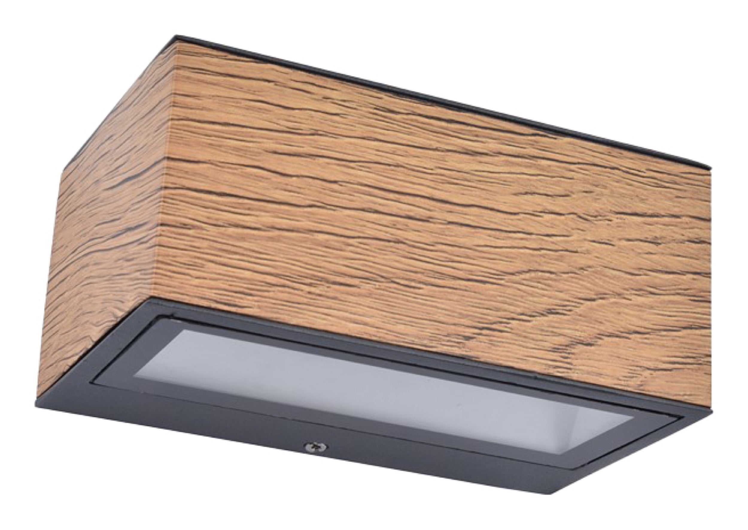 Kinkiet zewnętrzny Gemini LED antracytowo-brązowy