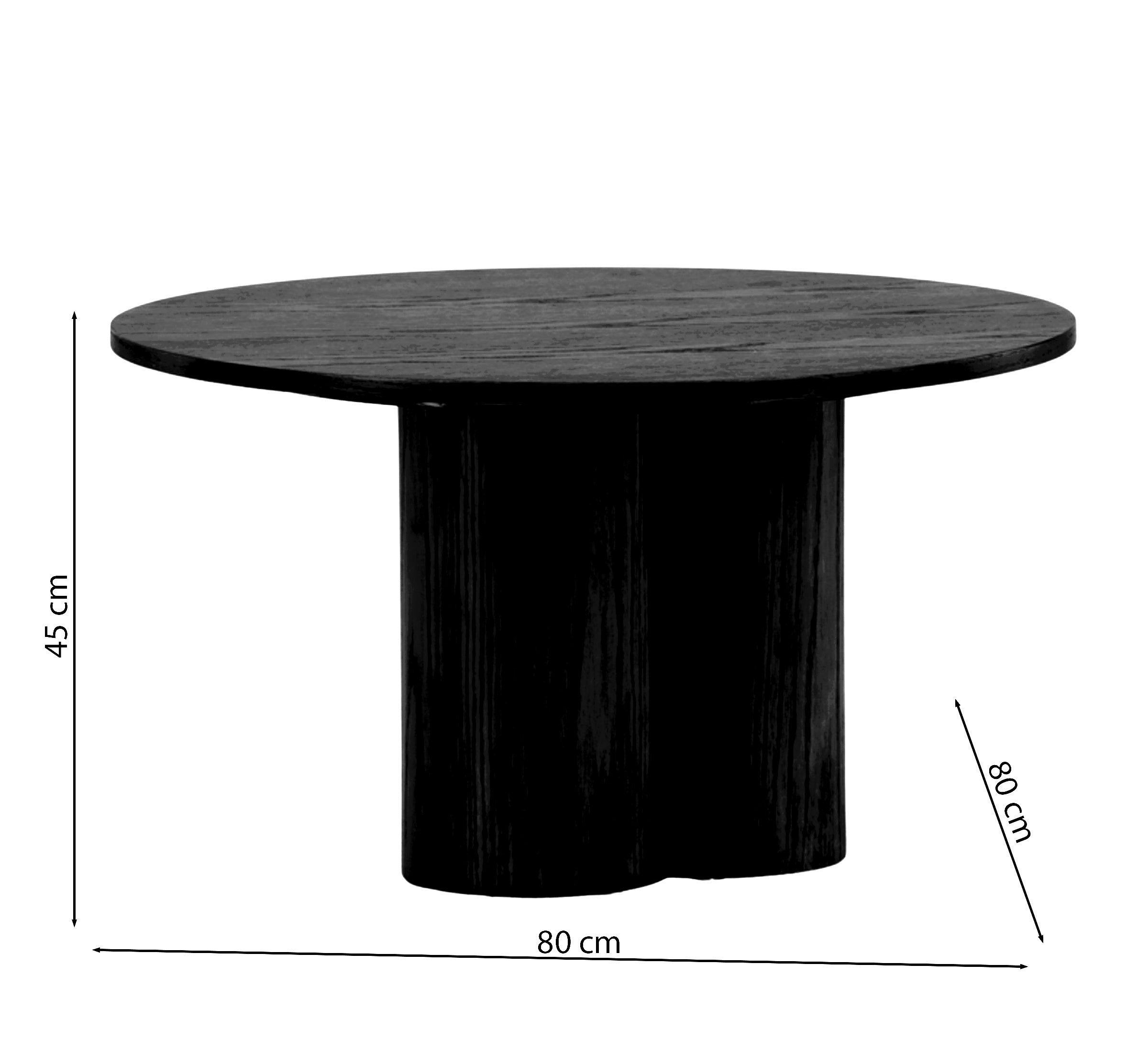 Stolik kawowy Convalder 80x80 cm dąb bielony