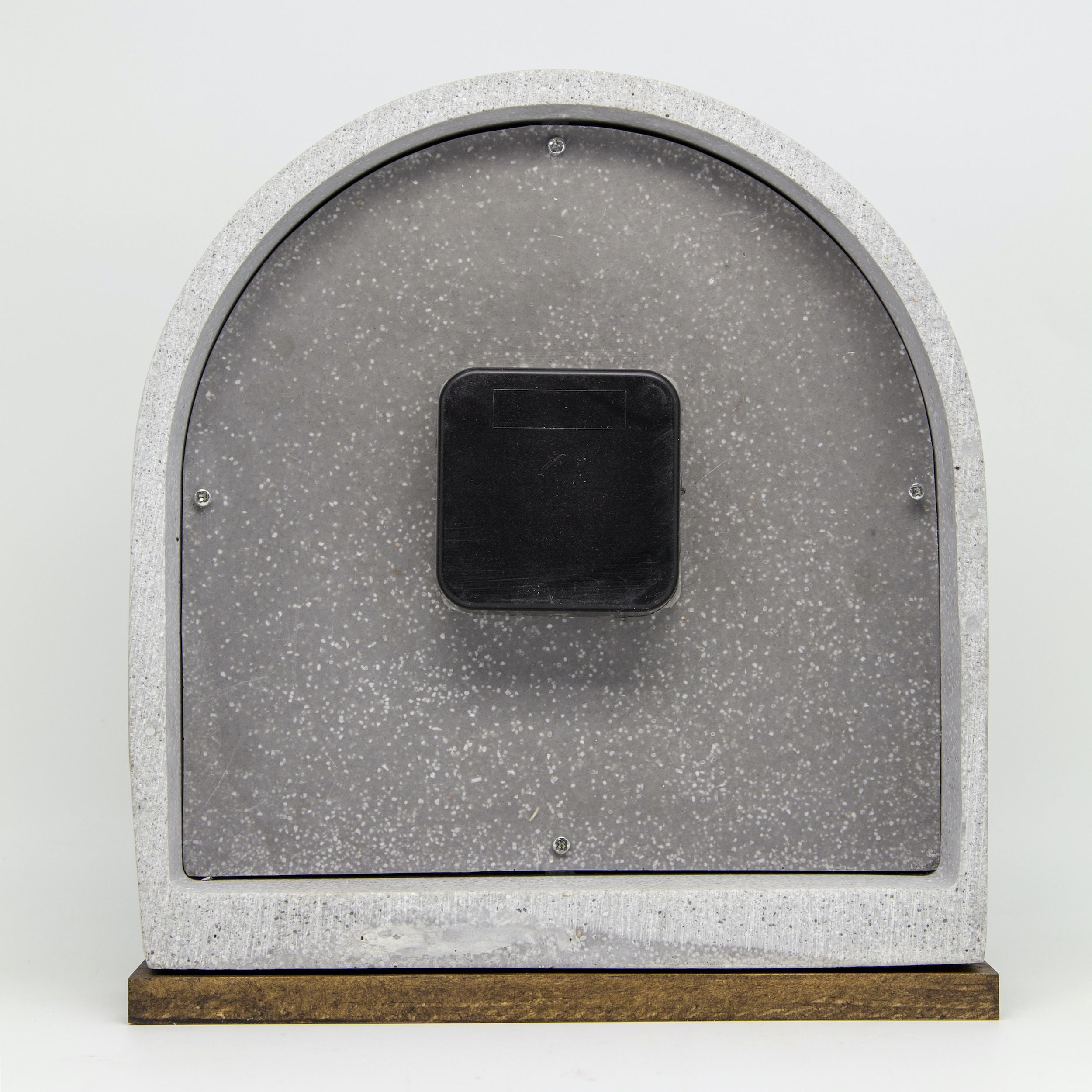 Zegar stojący Concrete Love 24x21 cm szary