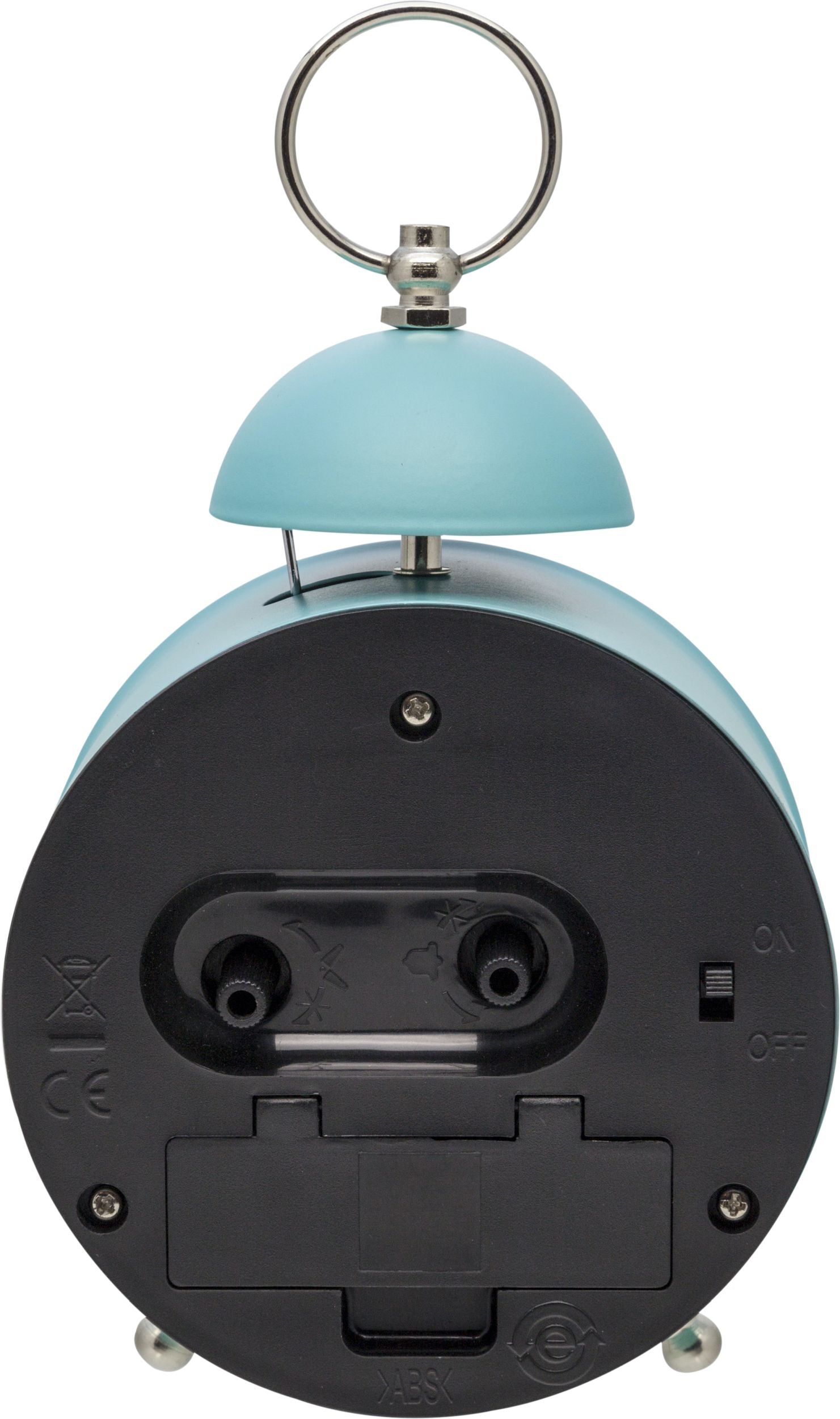 Budzik Single Bell 16x12 cm turkusowy