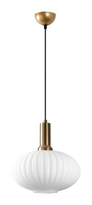 Lampa wisząca Asker 30 cm biało-złota
