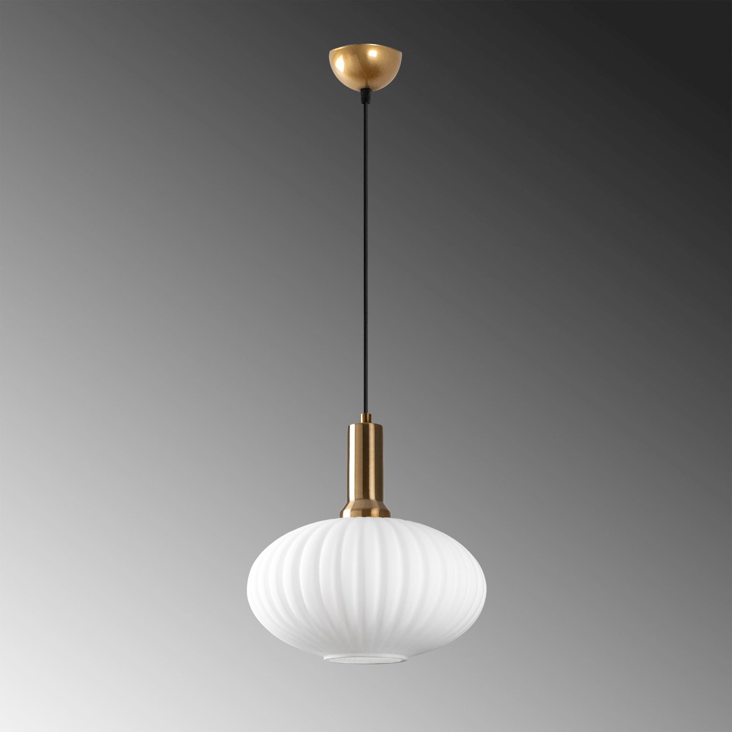 Lampa wisząca Asker 30 cm biało-złota