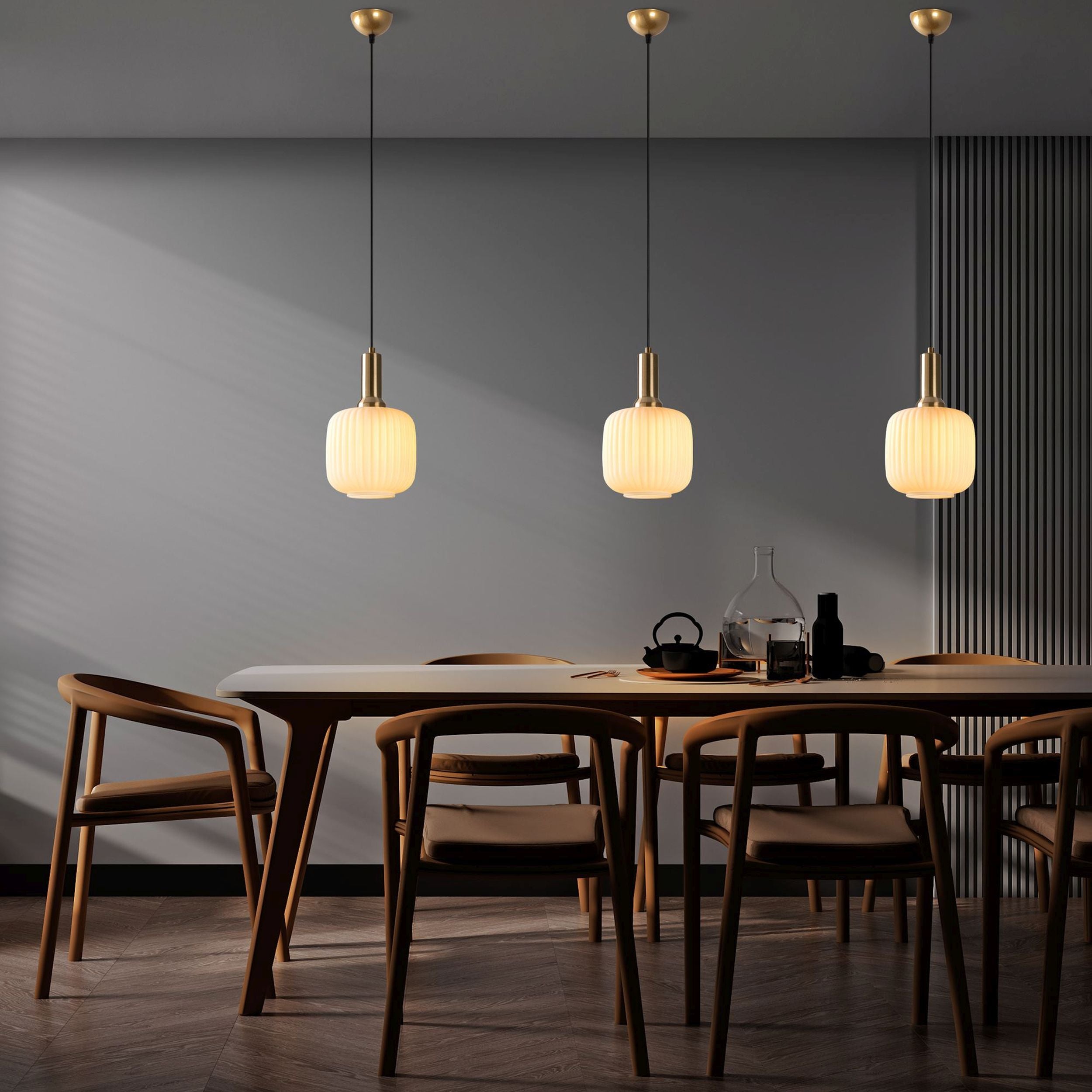 Lampa wisząca Asker 20 cm biało-złota