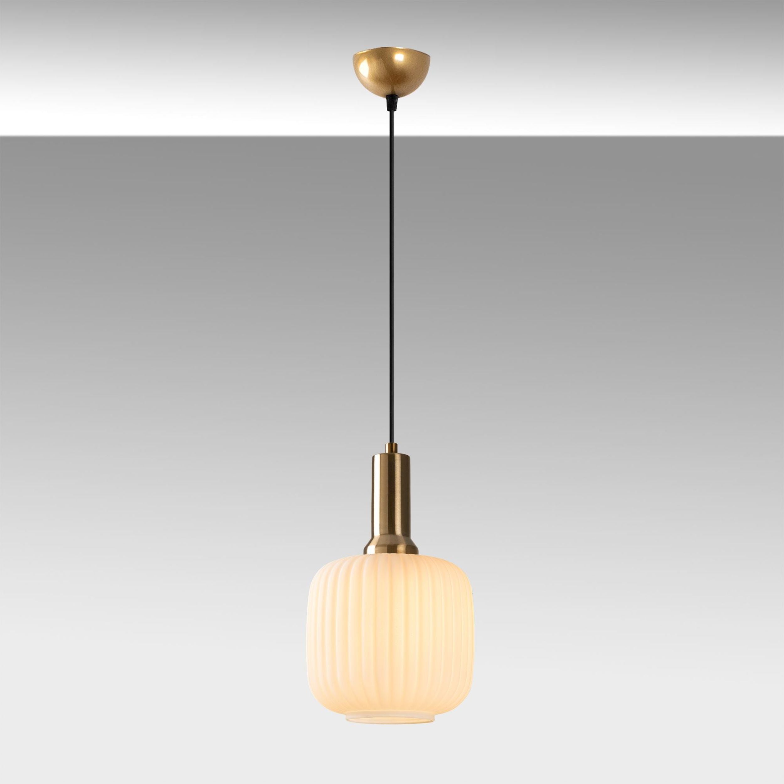 Lampa wisząca Asker 20 cm biało-złota