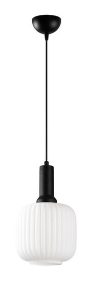 Lampa wisząca Asker 20 cm biało-czarna